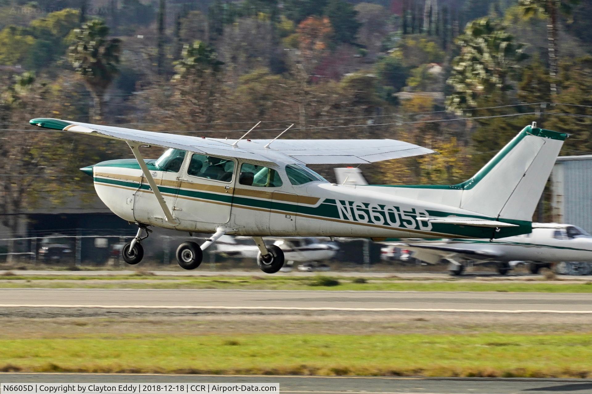 N6605D, 1979 Cessna 172N C/N 17272892, Buchanan Field Concord California 2018.