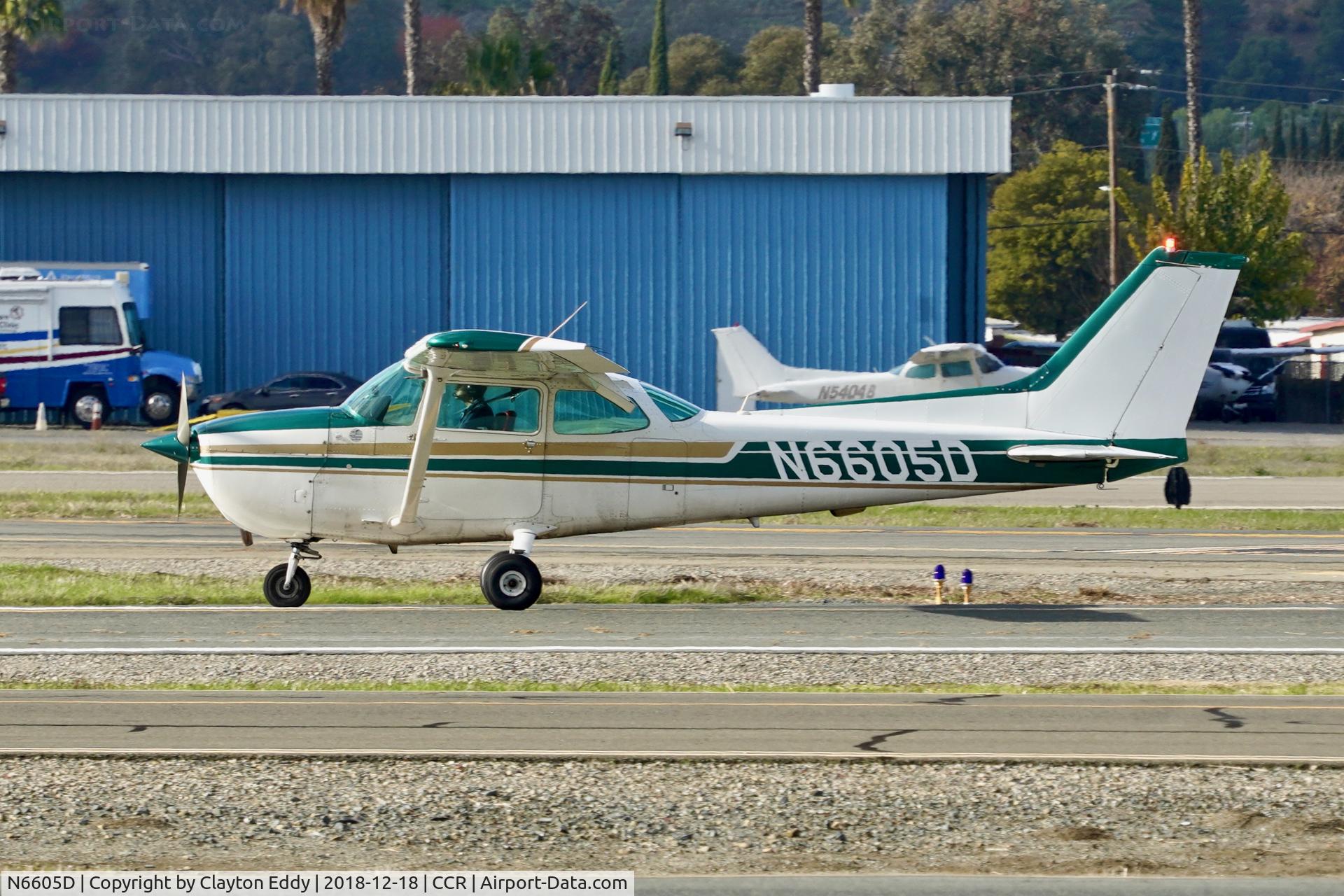 N6605D, 1979 Cessna 172N C/N 17272892, Buchanan Field Concord California 2018.