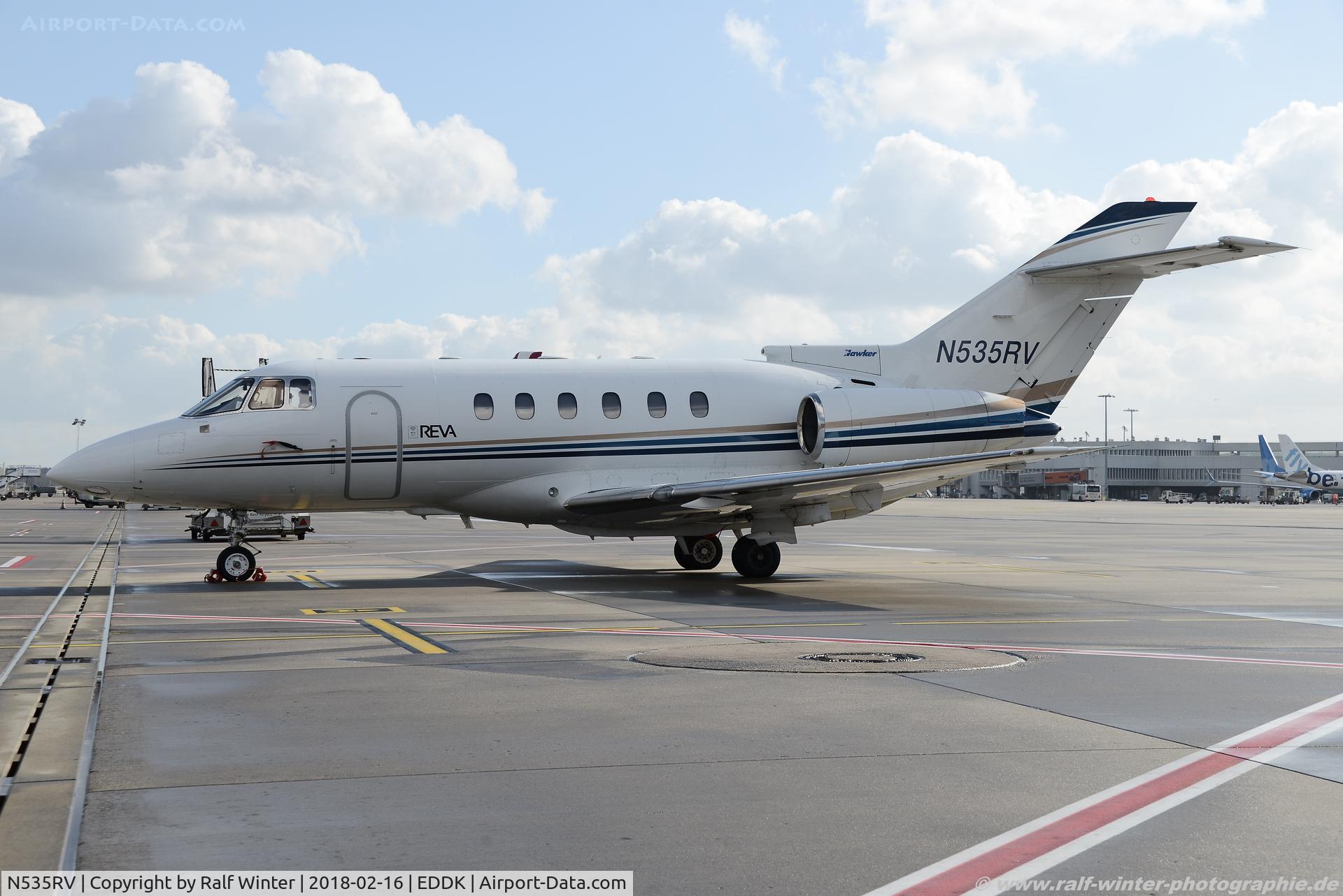 N535RV, 1998 Raytheon Hawker 800XP C/N 258355, Raytheon Aircraft Hawker 800XP - Aero Jet Aviation - 258355 - N535RV - 16.02.2018 - CGN