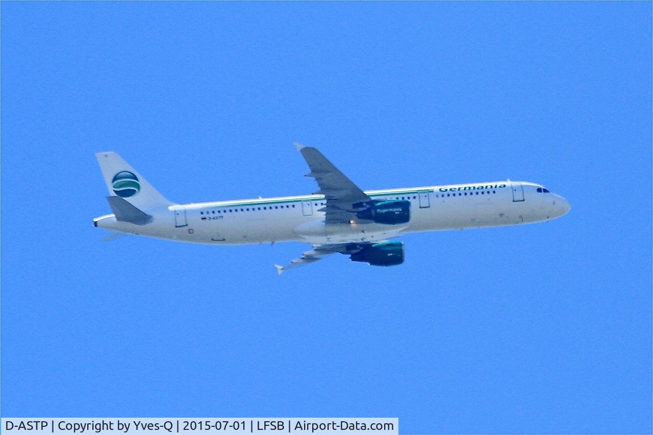 D-ASTP, 1997 Airbus A321-211 C/N 684, Airbus A321-211, Flight over Bâle-Mulhouse-Fribourg airport (LFSB-BSL)