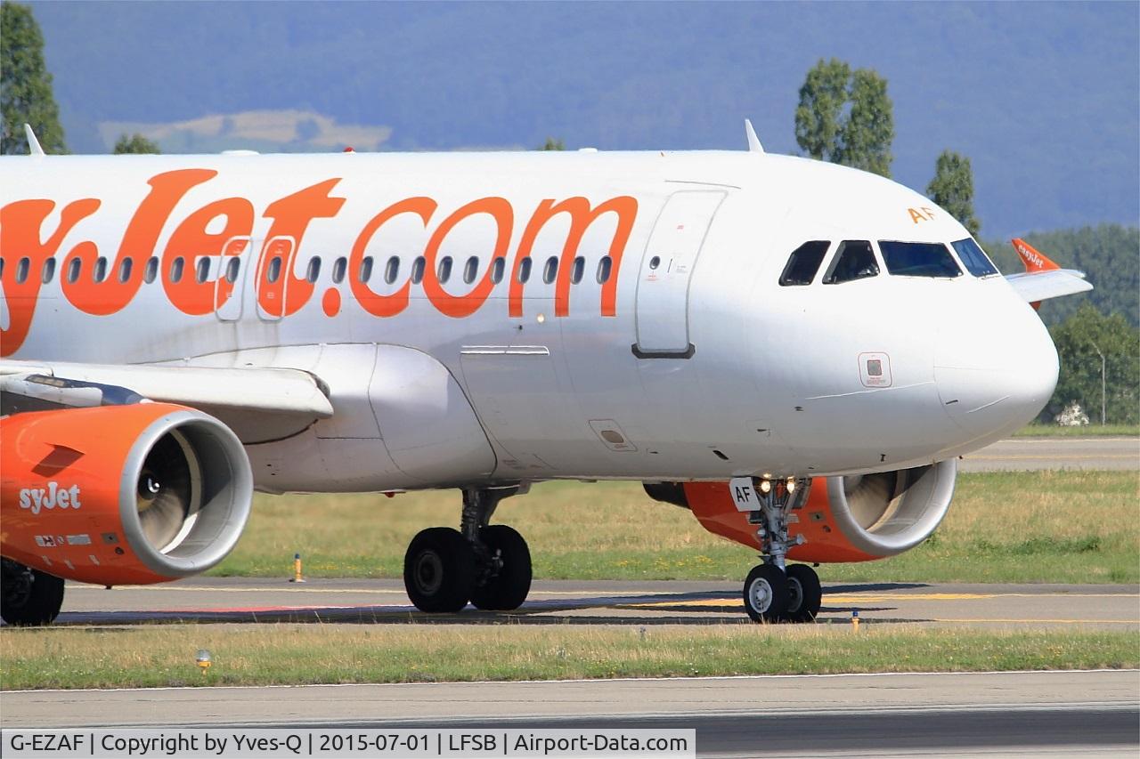 G-EZAF, 2006 Airbus A319-111 C/N 2715, Airbus A319-111, Lining up rwy 15, Bâle-Mulhouse-Fribourg airport (LFSB-BSL)