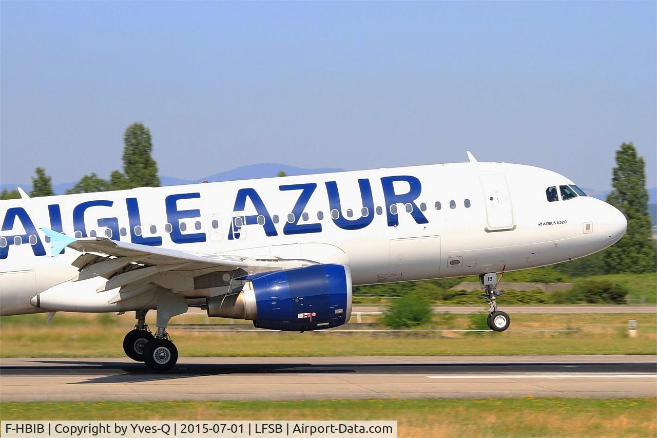 F-HBIB, 2007 Airbus A320-214 C/N 3289, Airbus A320-214, Landing rwy 15, Bâle-Mulhouse-Fribourg airport (LFSB-BSL)