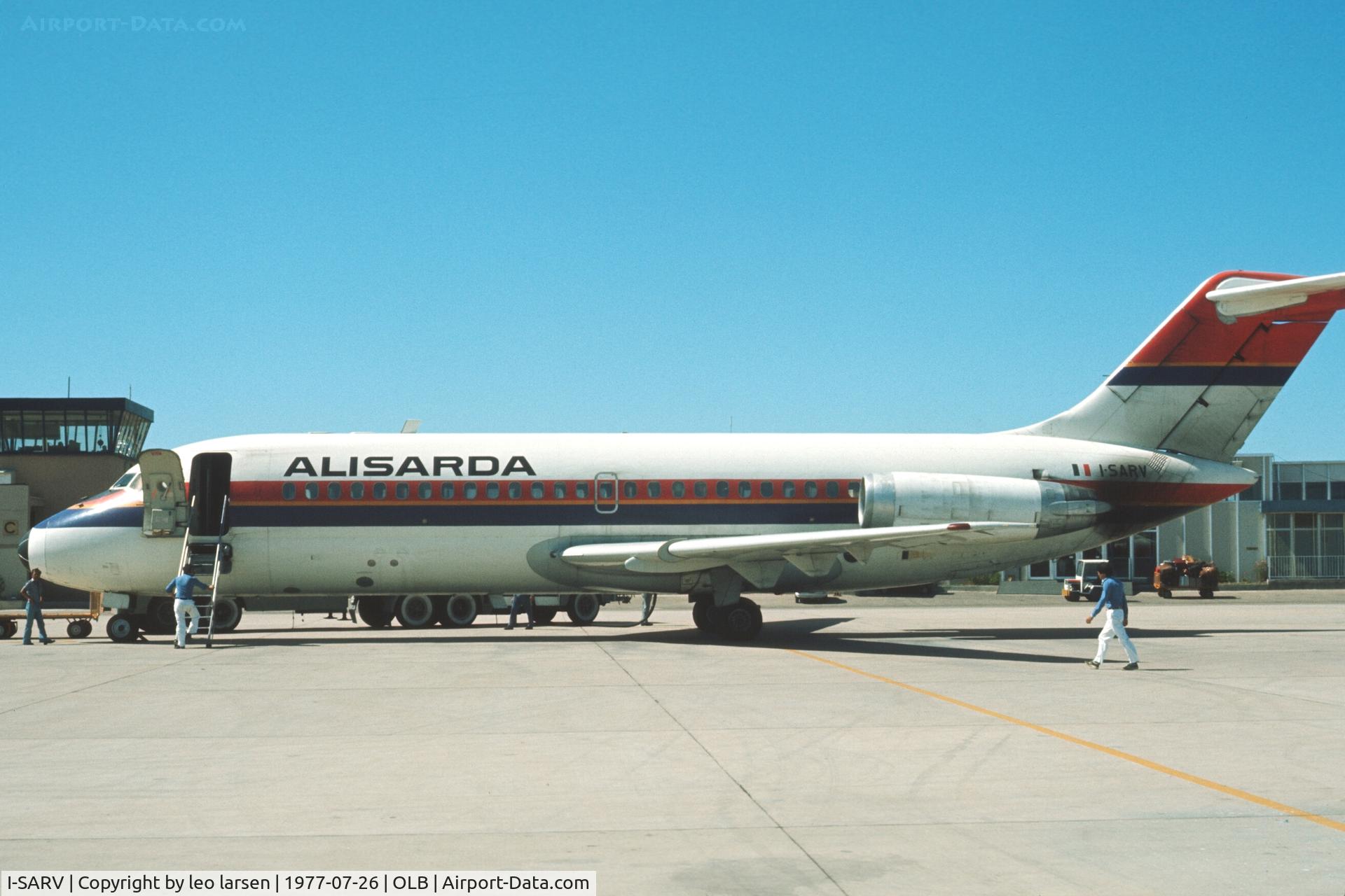 I-SARV, 1966 Douglas DC-9-14 C/N 45706, Olbia 26.7.1977