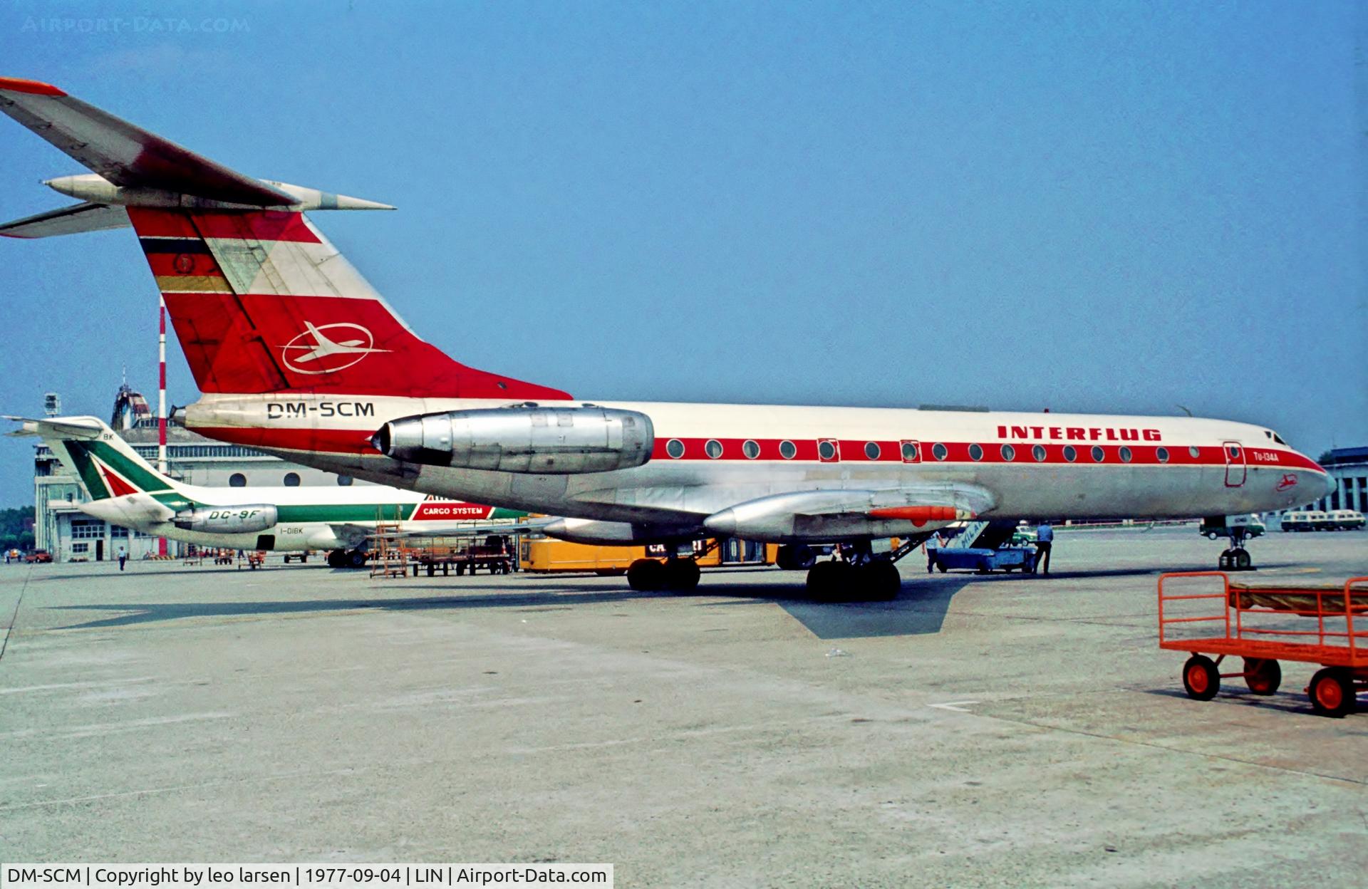 DM-SCM, 1973 Tupolev Tu-134A C/N 3351904, Milano Linarte 4.9.1977