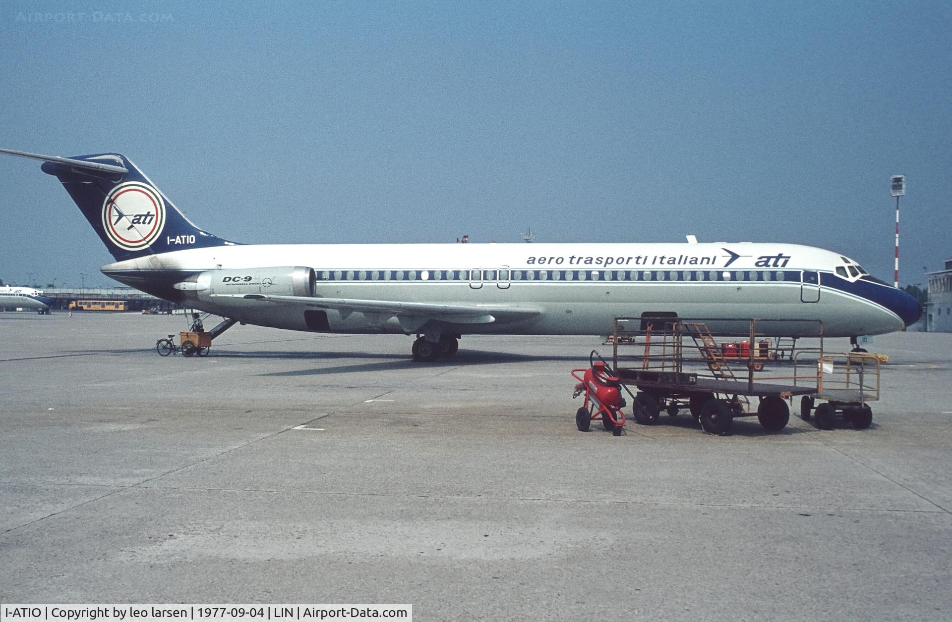 I-ATIO, 1969 Douglas DC-9-32 C/N 47437, Milano Linarte 4.9.1977