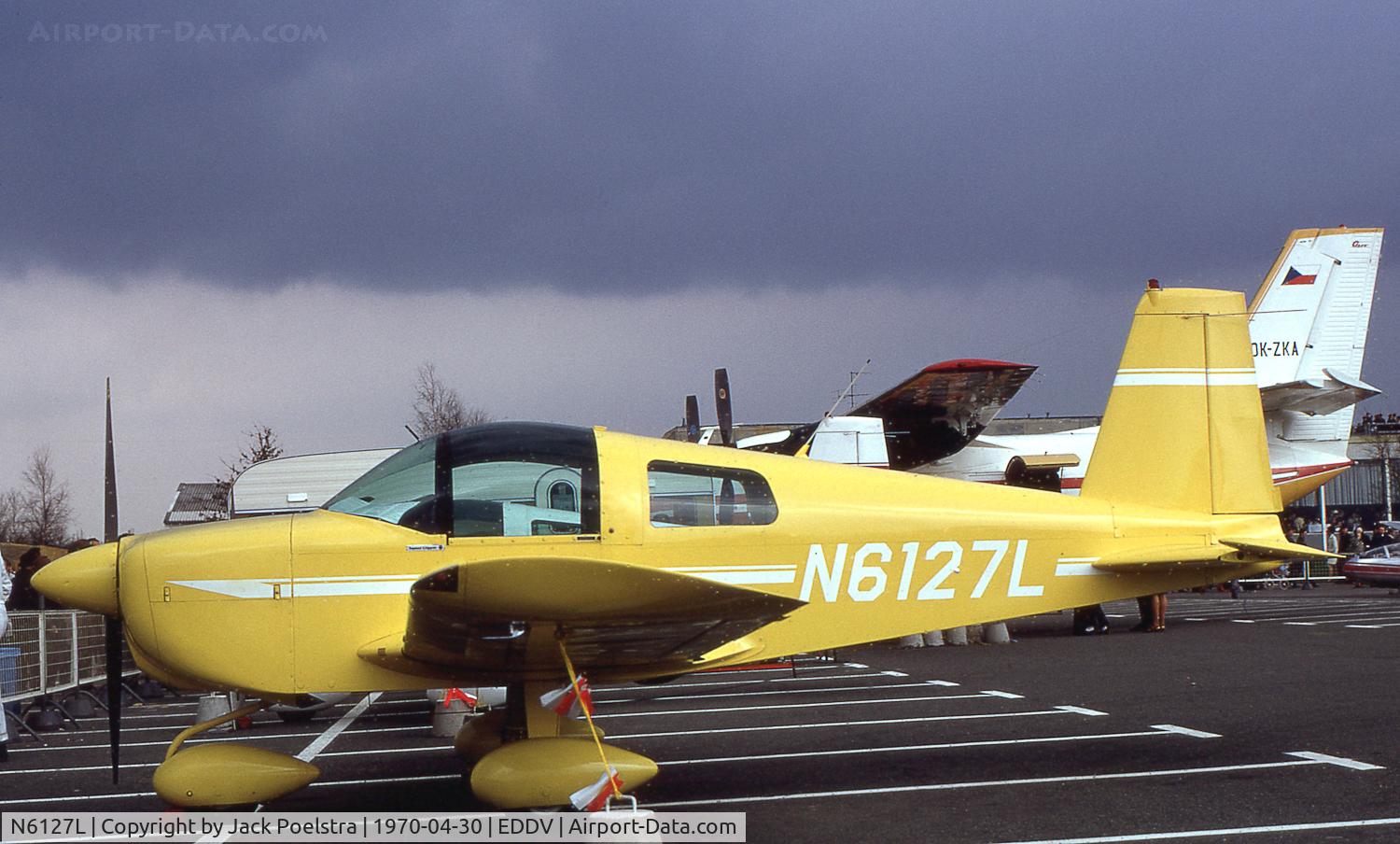 N6127L, American AA-1 Yankee C/N AA1-0327, At the Hannover airshow 1970