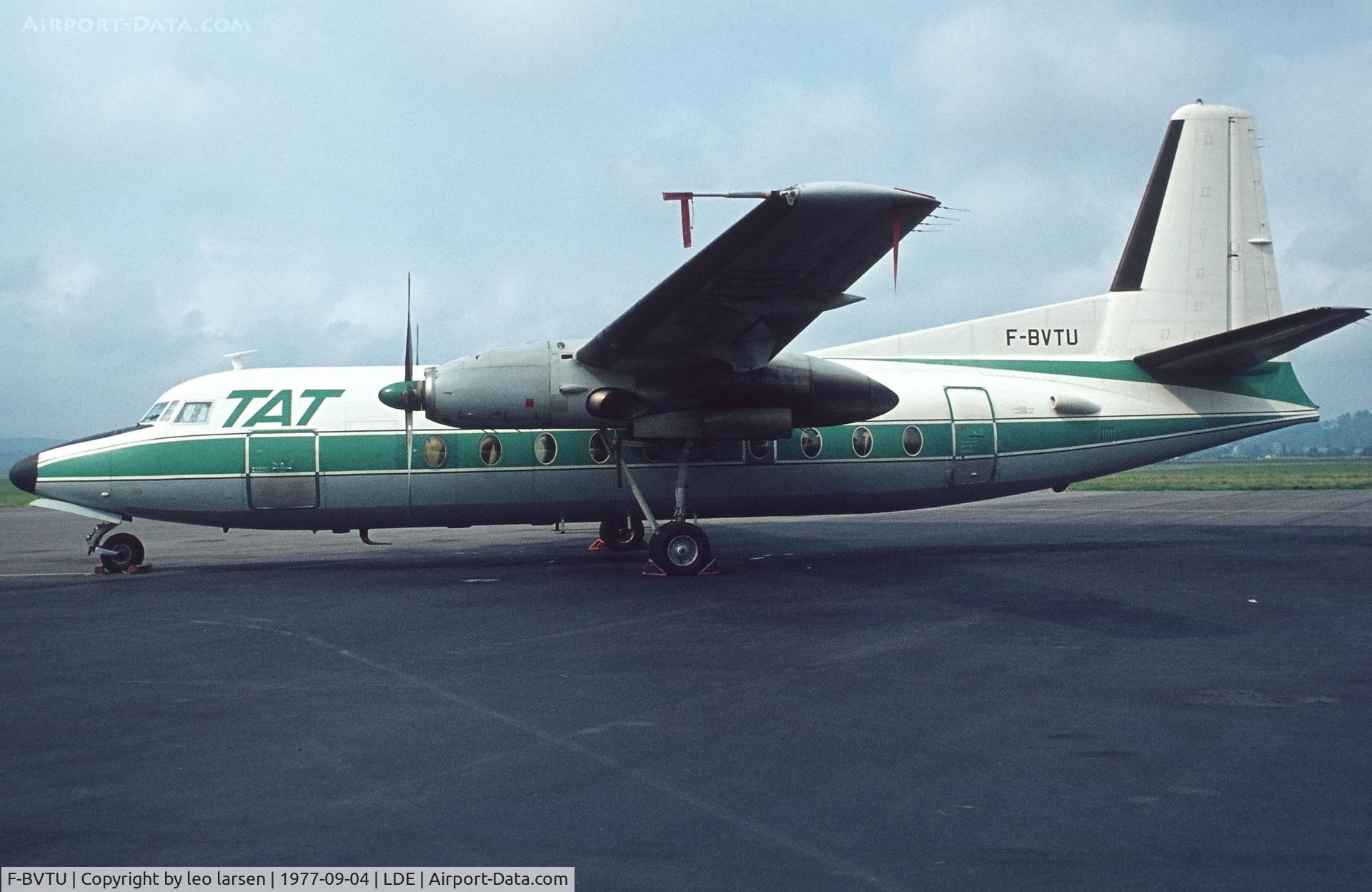 F-BVTU, 1964 Fokker F.27-100 Friendship C/N 10258, Tabes 4.9.1977