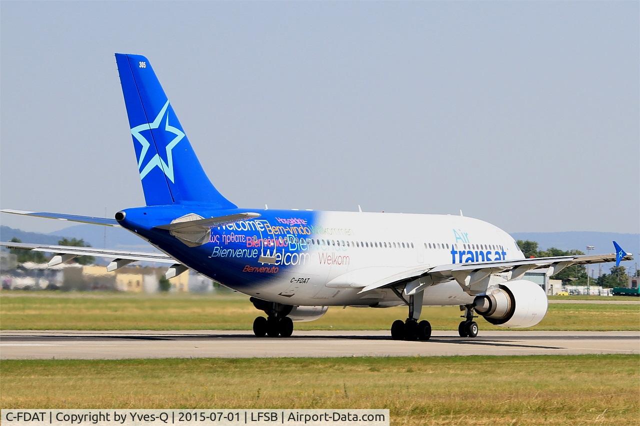 C-FDAT, 1992 Airbus A310-308 C/N 658, Airbus A310-308, Take off run rwy 15, Bâle-Mulhouse-Fribourg airport (LFSB-BSL)