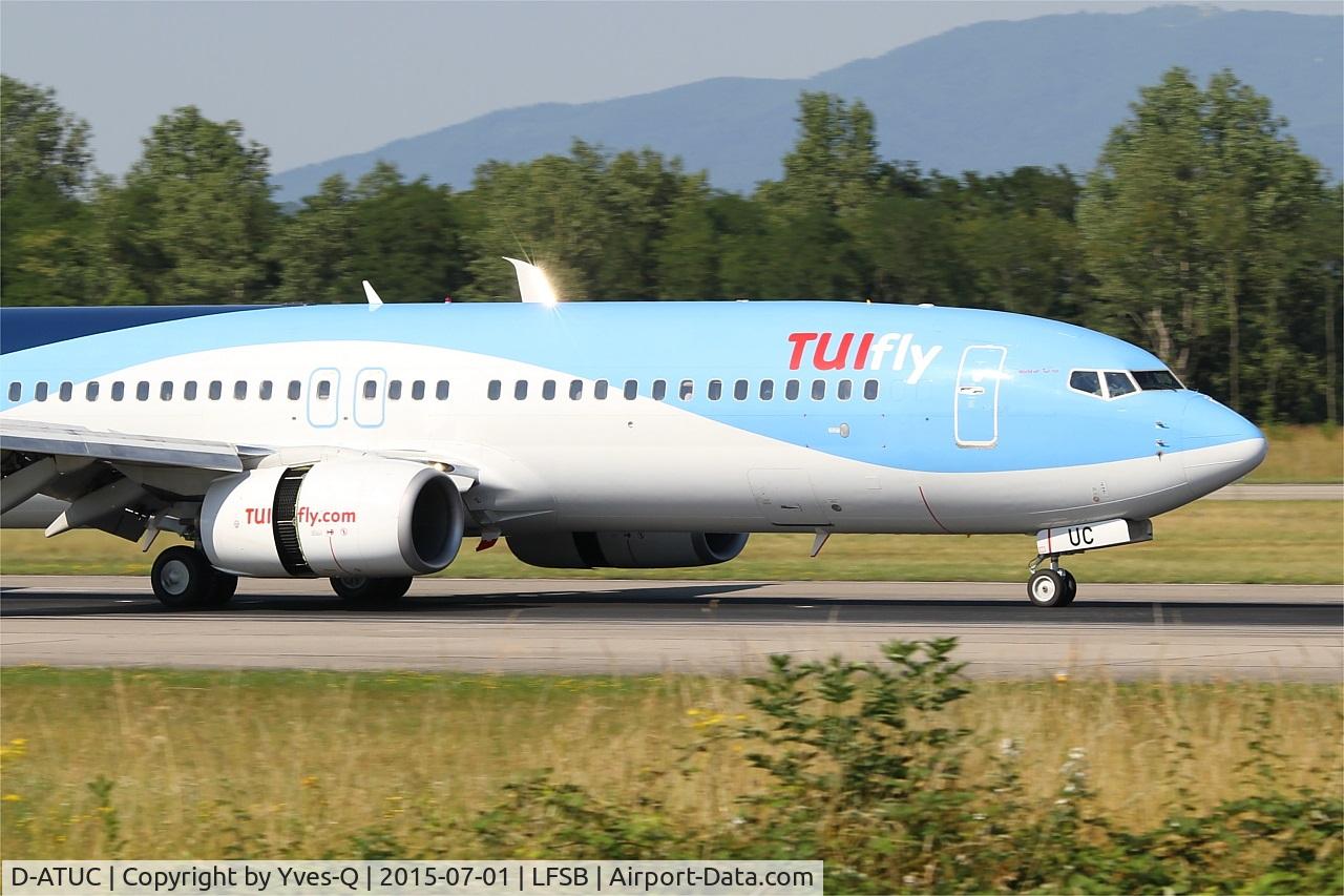 D-ATUC, 2006 Boeing 737-8K5 C/N 34684, Boeing 737-8K5, On final rwy 15, Bâle-Mulhouse-Fribourg airport (LFSB-BSL)