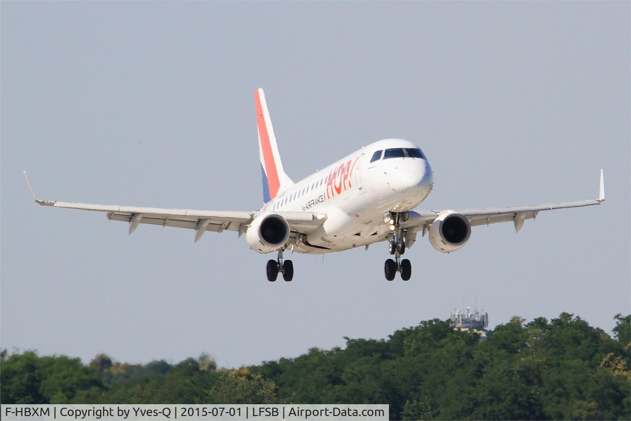 F-HBXM, 2003 Embraer 170LR (ERJ-170-100LR) C/N 17000010, Embraer ERJ-170LR, On final rwy 15, Bâle-Mulhouse-Fribourg airport (LFSB-BSL)