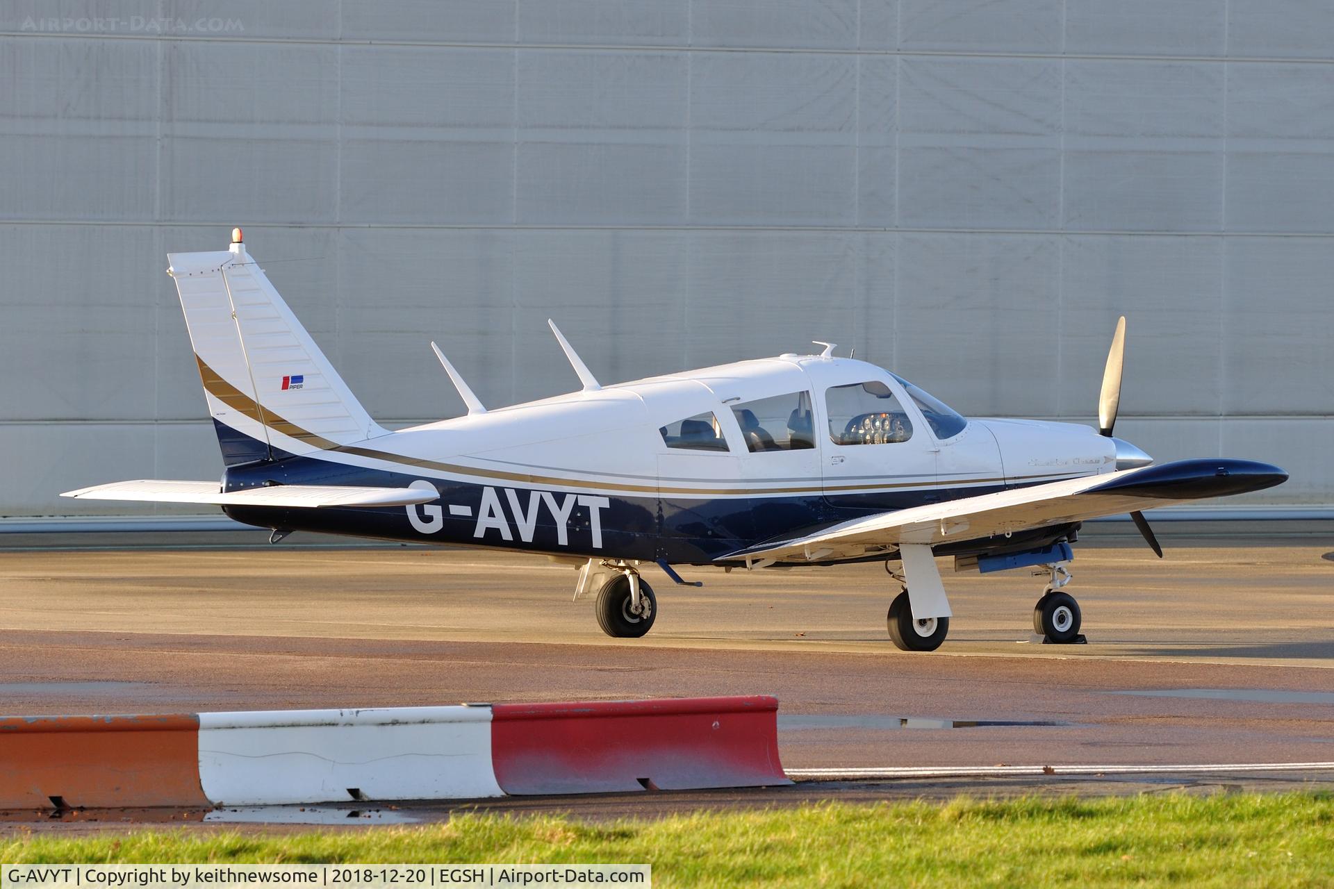 G-AVYT, 1968 Piper PA-28R-180 Cherokee Arrow C/N 28R-30472, Return visitor with later colour scheme.