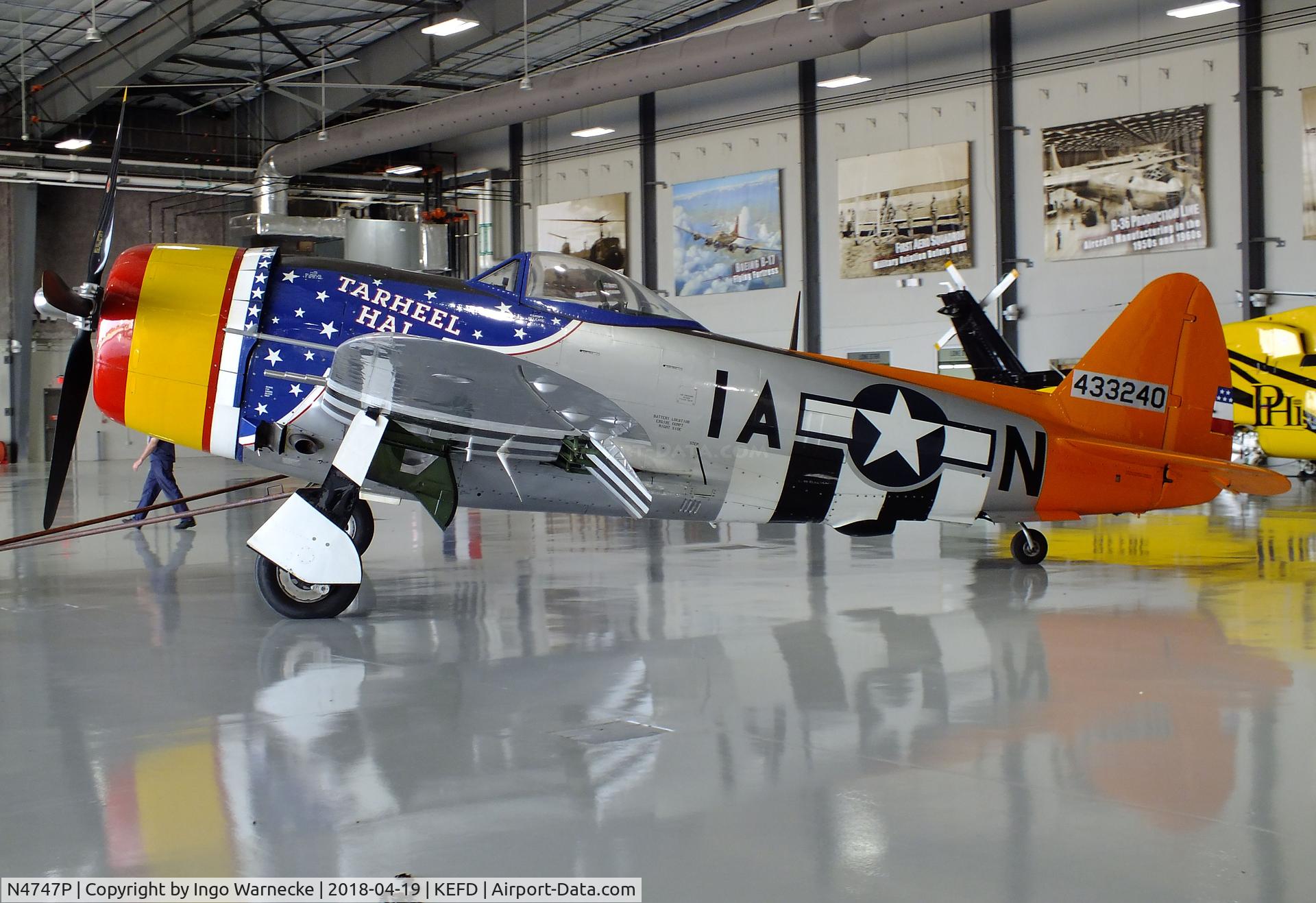 N4747P, 1945 Republic P-47D-40-RA Thunderbolt C/N 44-90368, Republic P-47D Thunderbolt at the Lone Star Flight Museum, Houston TX