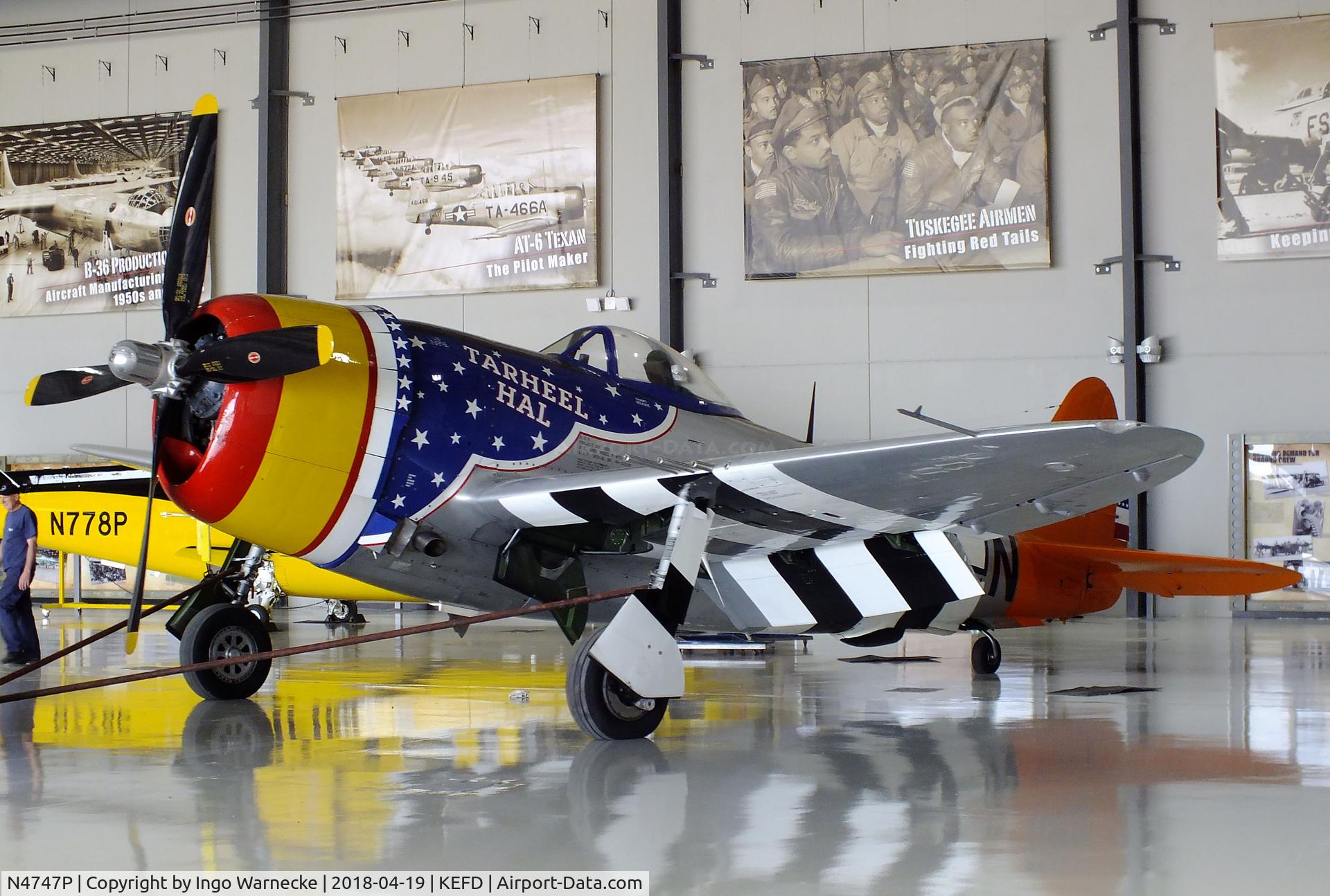 N4747P, 1945 Republic P-47D-40-RA Thunderbolt C/N 44-90368, Republic P-47D Thunderbolt at the Lone Star Flight Museum, Houston TX
