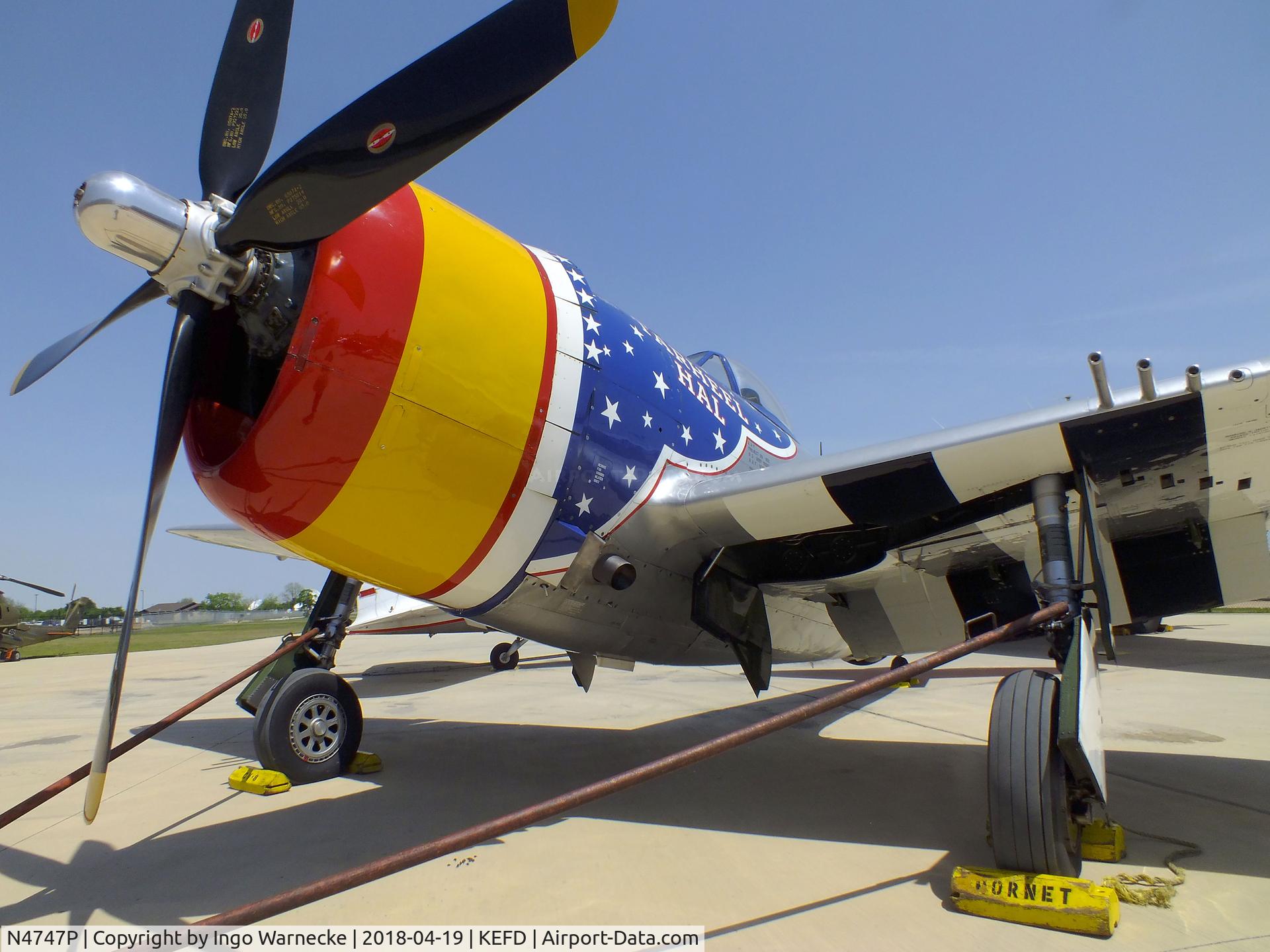 N4747P, 1945 Republic P-47D-40-RA Thunderbolt C/N 44-90368, Republic P-47D Thunderbolt at the Lone Star Flight Museum, Houston TX