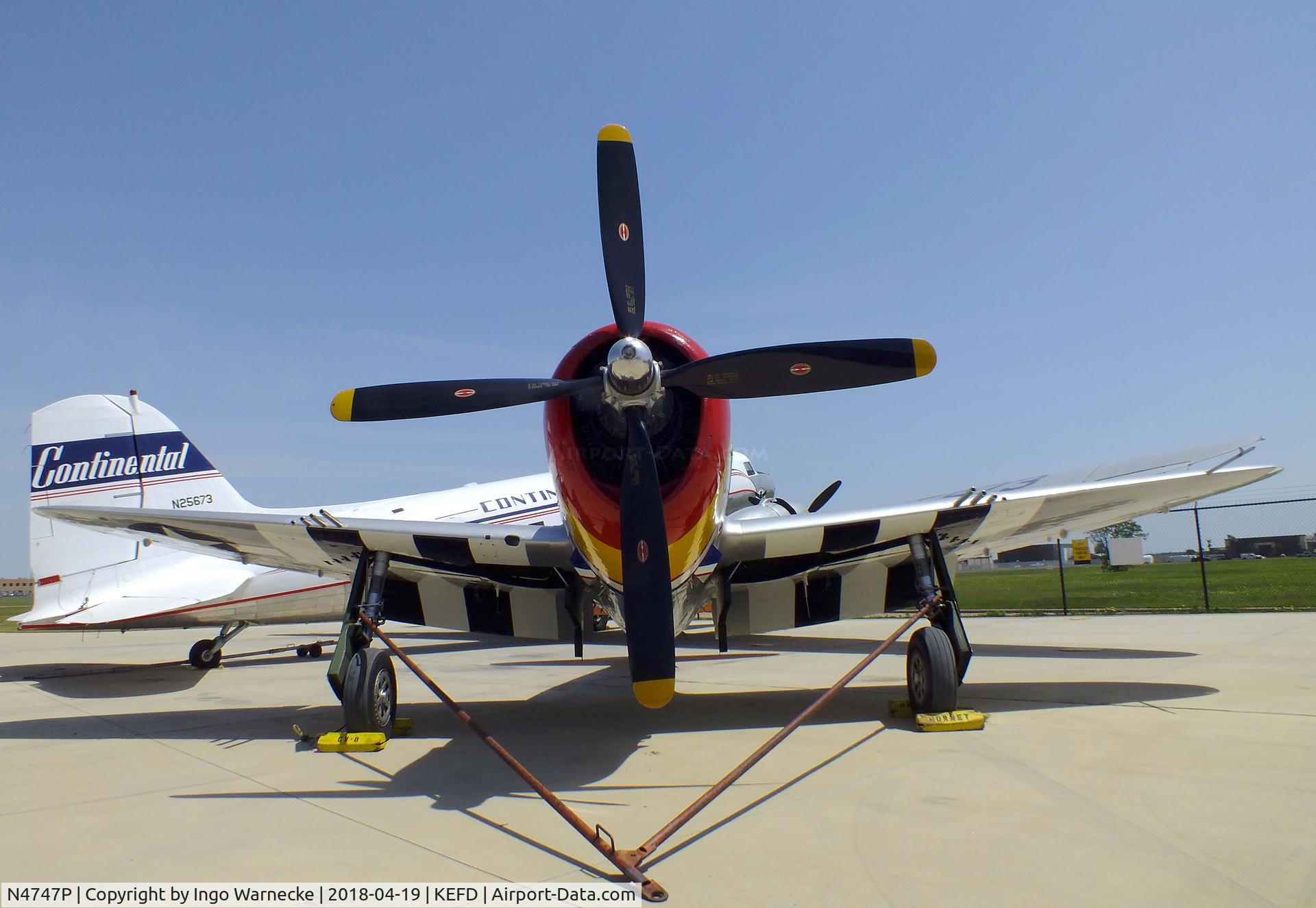 N4747P, 1945 Republic P-47D-40-RA Thunderbolt C/N 44-90368, Republic P-47D Thunderbolt at the Lone Star Flight Museum, Houston TX