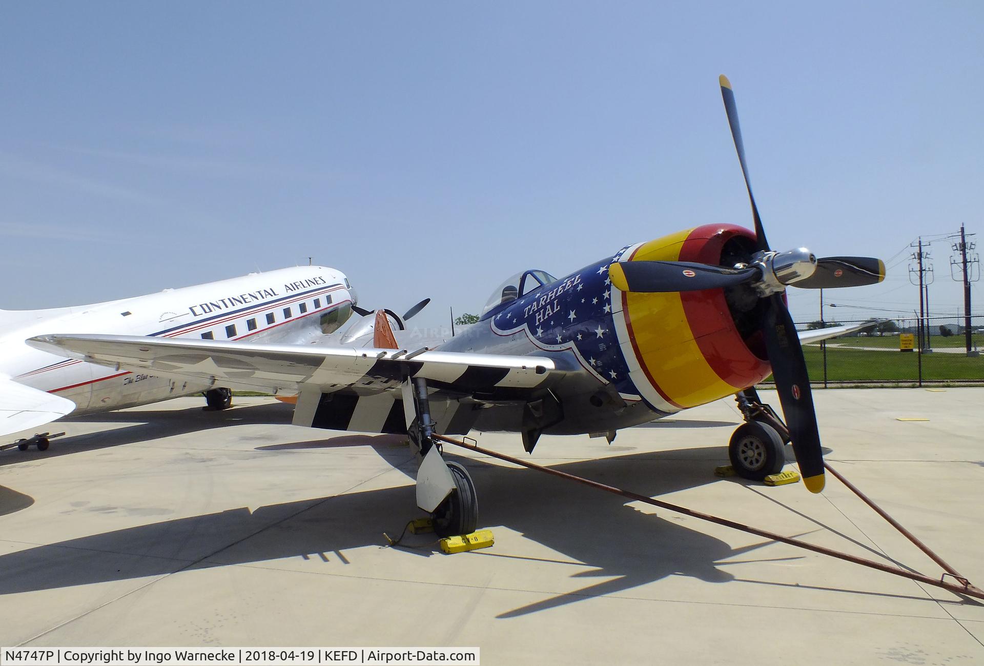 N4747P, 1945 Republic P-47D-40-RA Thunderbolt C/N 44-90368, Republic P-47D Thunderbolt at the Lone Star Flight Museum, Houston TX