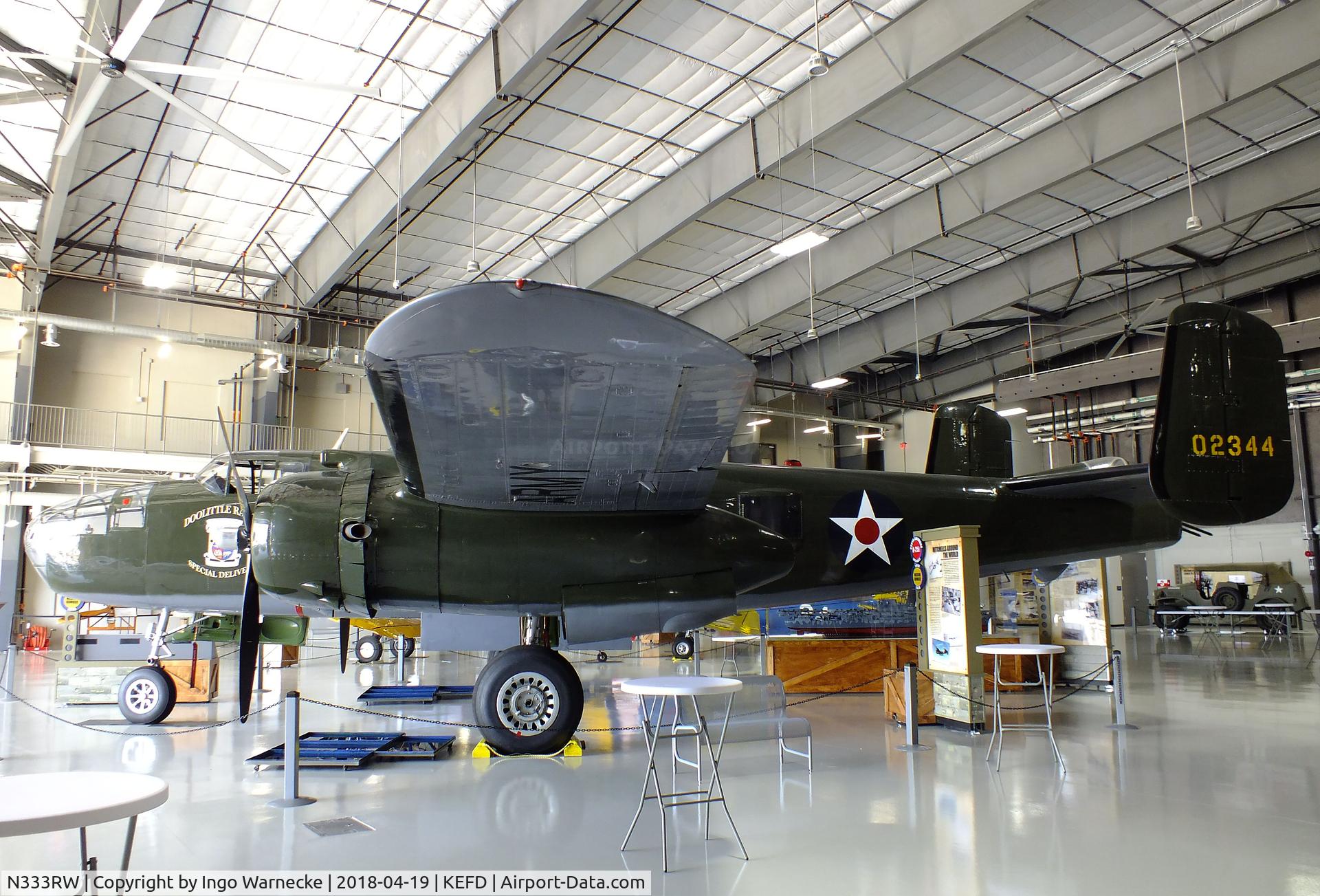 N333RW, 1944 North American B-25N Mitchell C/N 108-47488, North American B-25N Mitchell at the Lone Star Flight Museum, Houston TX