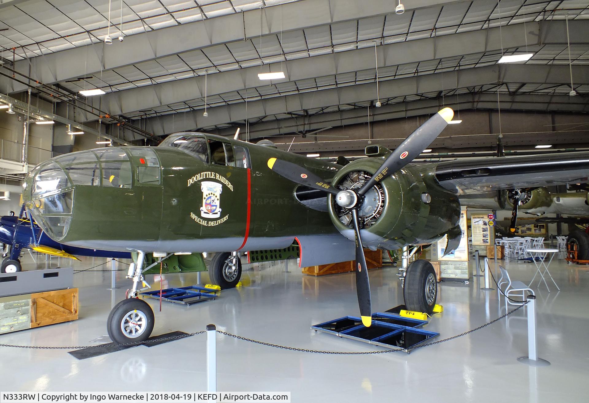 N333RW, 1944 North American B-25N Mitchell C/N 108-47488, North American B-25N Mitchell at the Lone Star Flight Museum, Houston TX