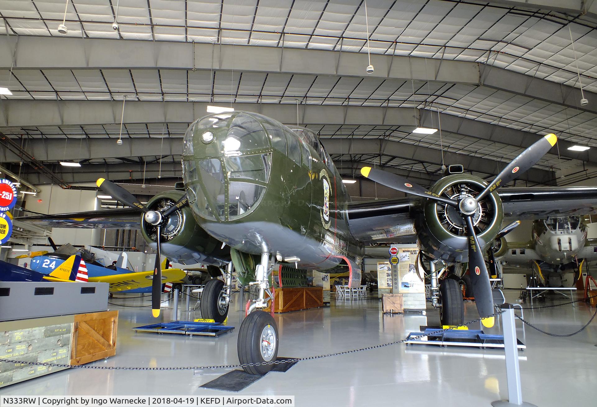 N333RW, 1944 North American B-25N Mitchell C/N 108-47488, North American B-25N Mitchell at the Lone Star Flight Museum, Houston TX