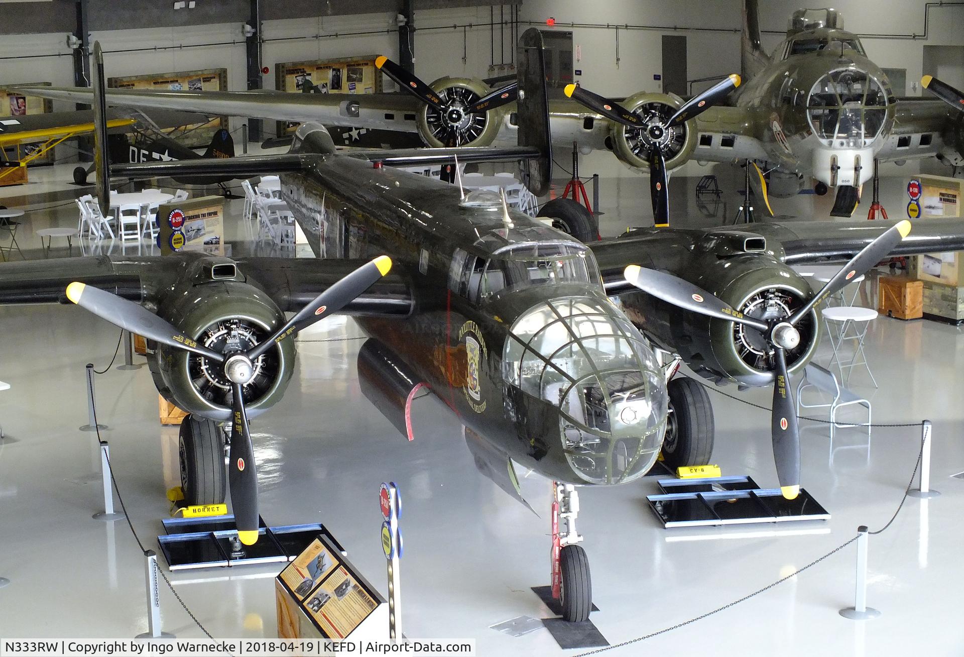 N333RW, 1944 North American B-25N Mitchell C/N 108-47488, North American B-25N Mitchell at the Lone Star Flight Museum, Houston TX
