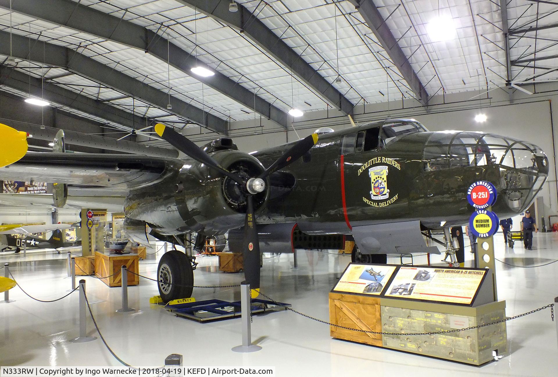 N333RW, 1944 North American B-25N Mitchell C/N 108-47488, North American B-25N Mitchell at the Lone Star Flight Museum, Houston TX