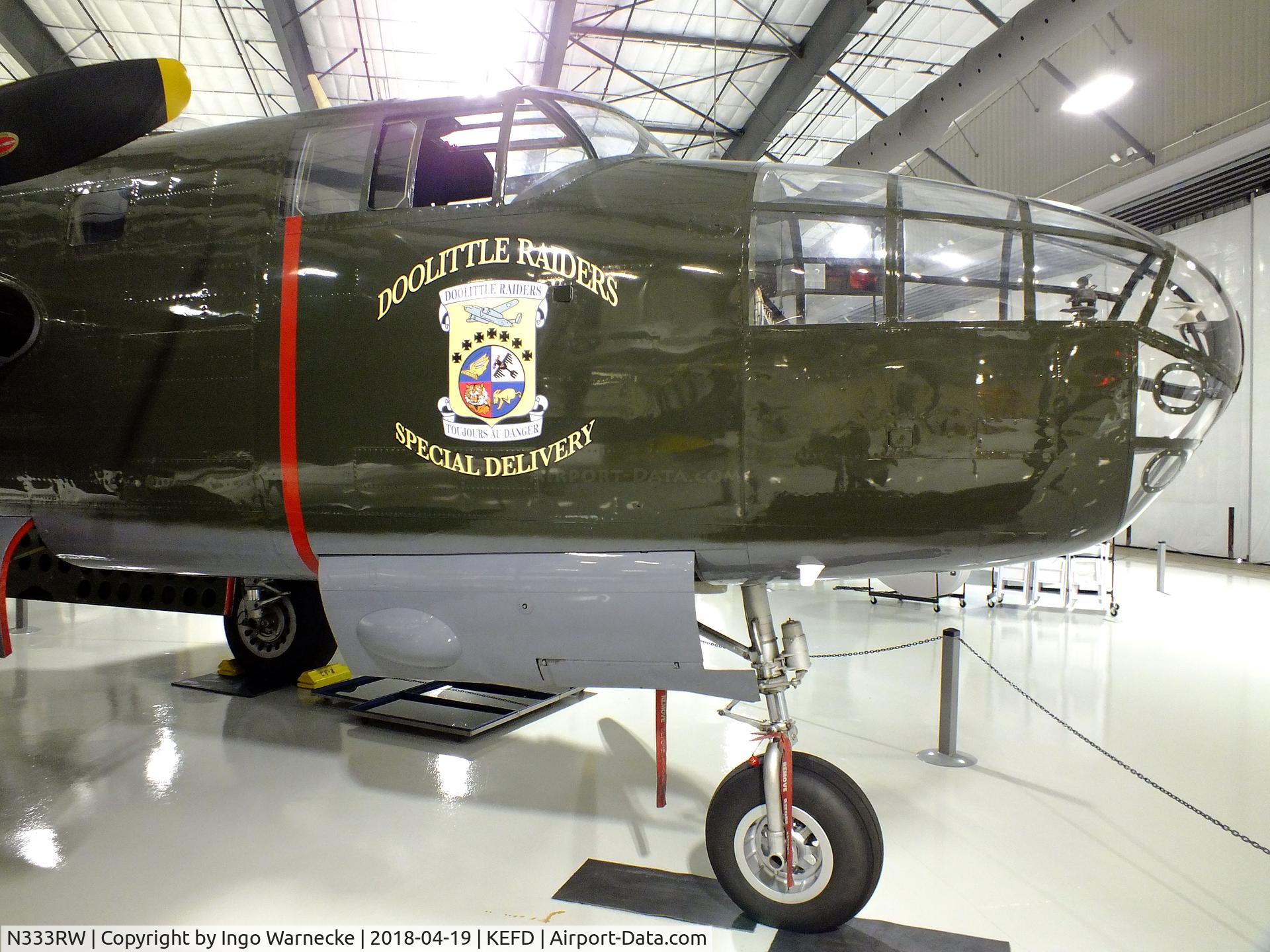 N333RW, 1944 North American B-25N Mitchell C/N 108-47488, North American B-25N Mitchell at the Lone Star Flight Museum, Houston TX