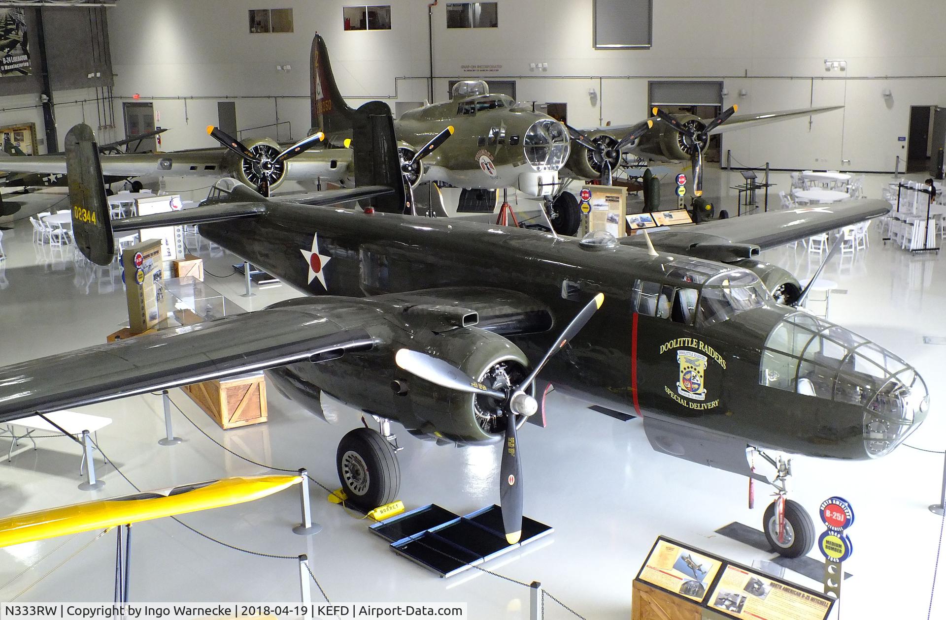 N333RW, 1944 North American B-25N Mitchell C/N 108-47488, North American B-25N Mitchell at the Lone Star Flight Museum, Houston TX