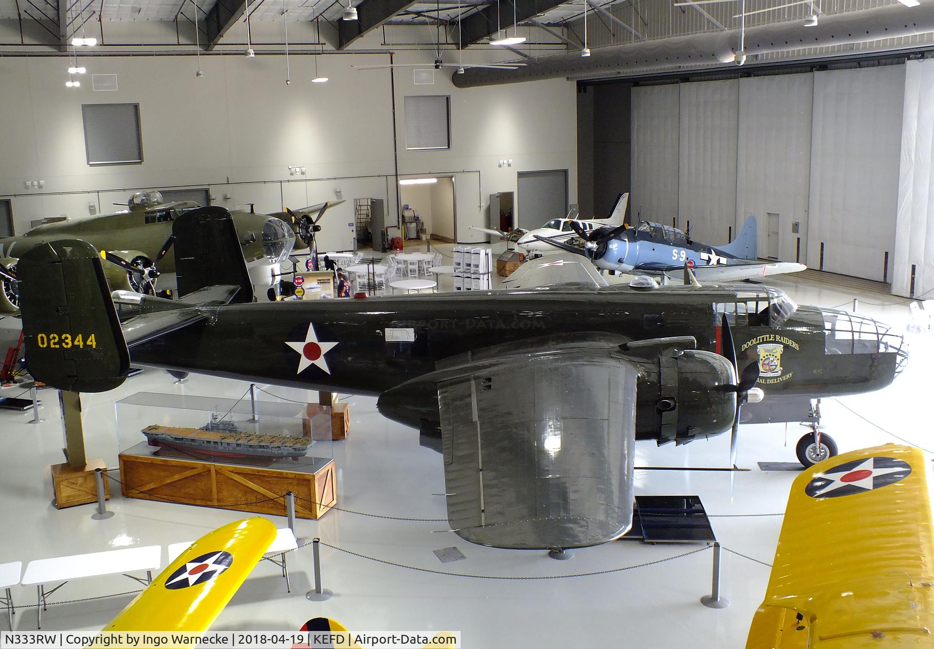 N333RW, 1944 North American B-25N Mitchell C/N 108-47488, North American B-25N Mitchell at the Lone Star Flight Museum, Houston TX