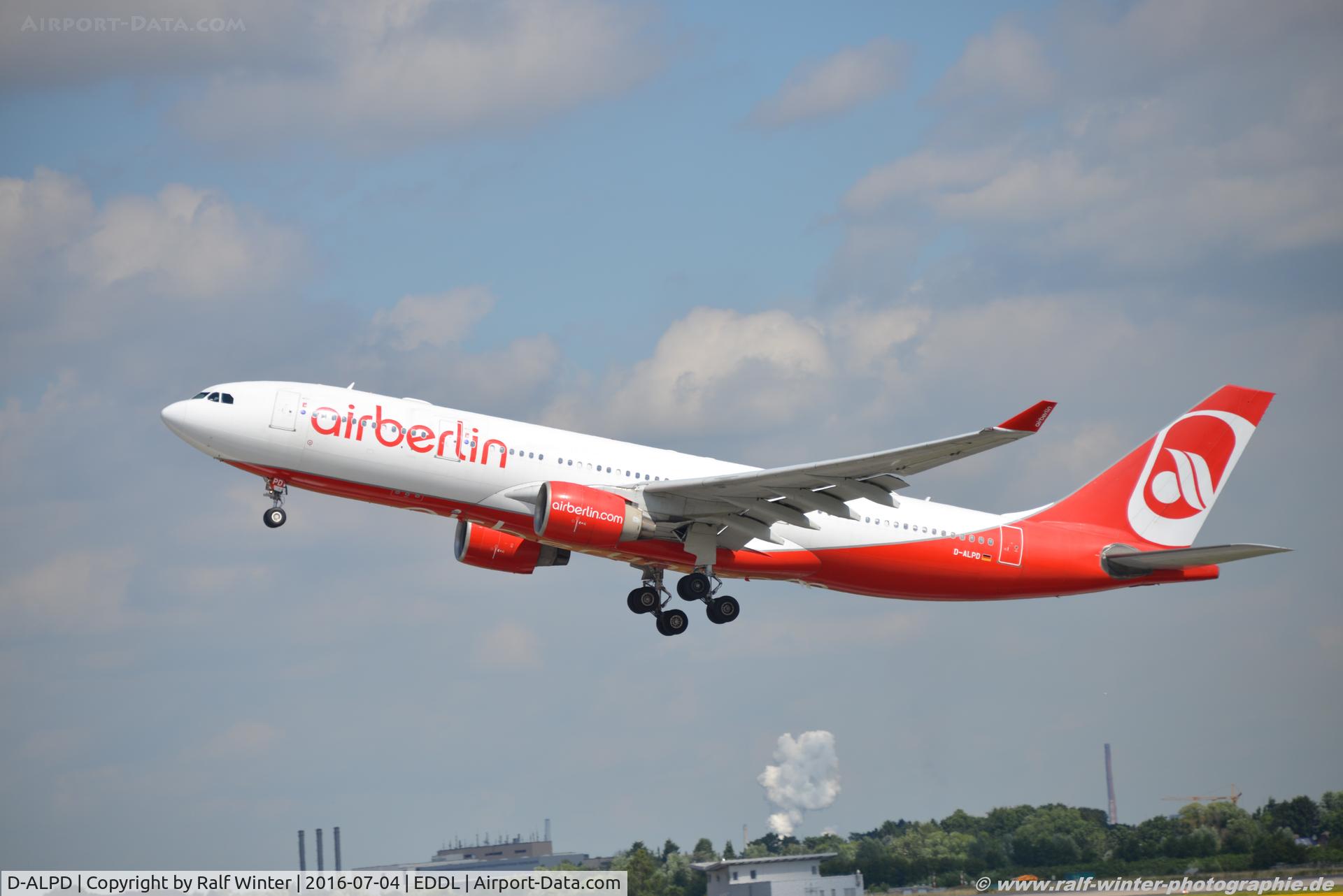 D-ALPD, 2002 Airbus A330-223 C/N 454, Airbus A330-223 - AB BER Air Berlin - 454 - D-ALPD - 04.07.2016 - DUS