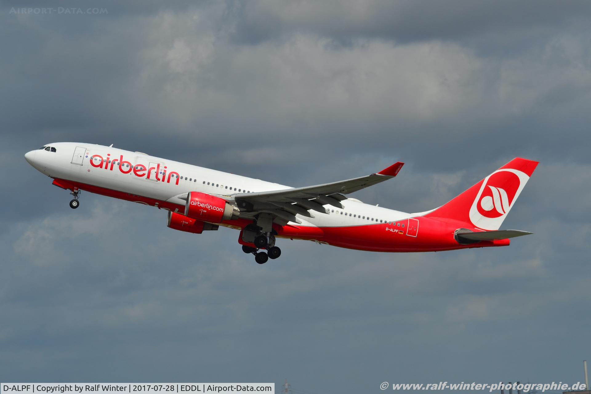 D-ALPF, 2002 Airbus A330-223 C/N 476, Airbus A330-223 - AB BER Air Berlin - 476 - D-ALPF - 28.07.2017 - DUS