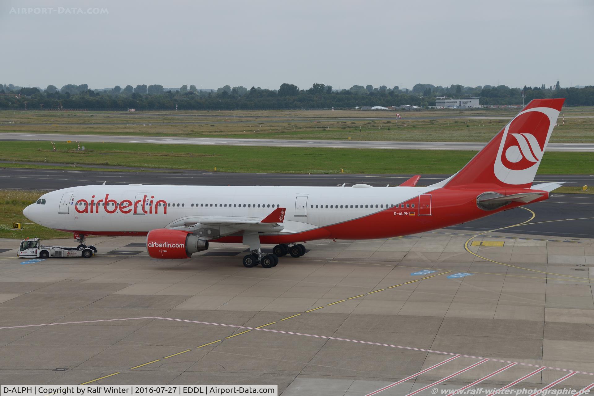 D-ALPH, 2006 Airbus A330-223 C/N 739, Airbus A330-223 - AB BER Air Berlin - 739 - D-ALPH - 27.07.2016 - DUS