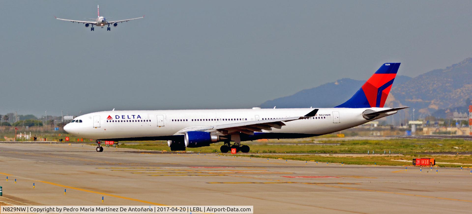 N829NW, 2016 Airbus A330-302 C/N 1721, El Prat  -  Barcelona  -  España