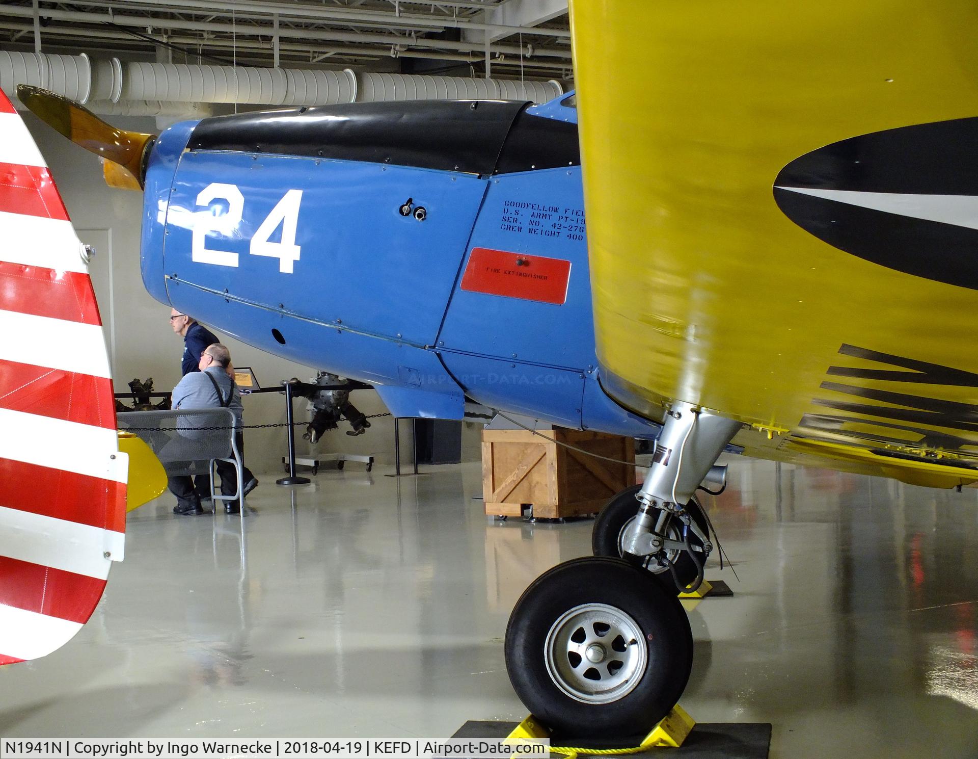 N1941N, 1941 Fairchild M-62A C/N T41-1184, Fairchild M-62A (PT-19 Cornell) at the Lone Star Flight Museum, Houston TX