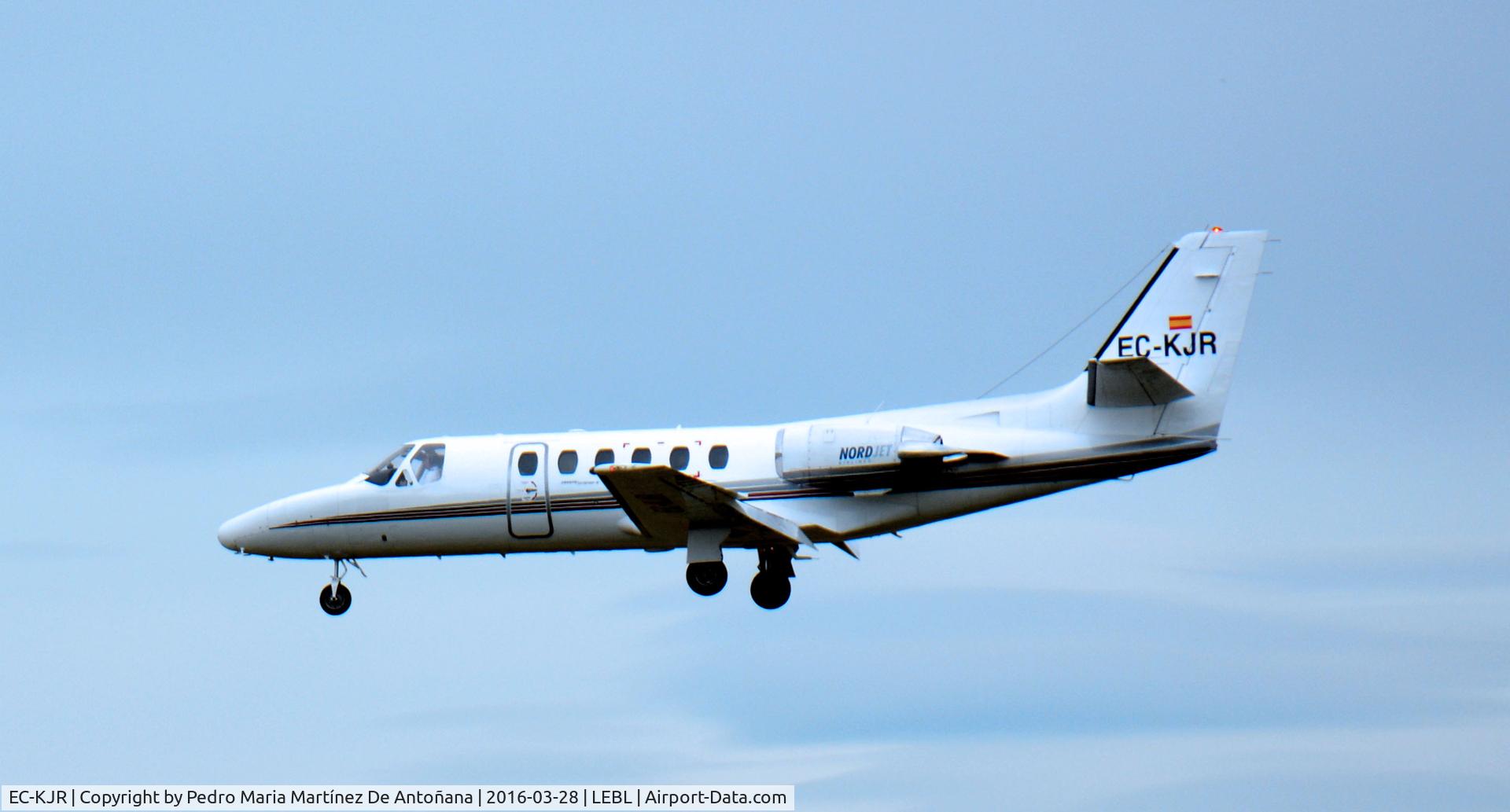 EC-KJR, 1982 Cessna 551 Citation II/SP C/N 551-0412, El Prat  -  Barcelona  -  España