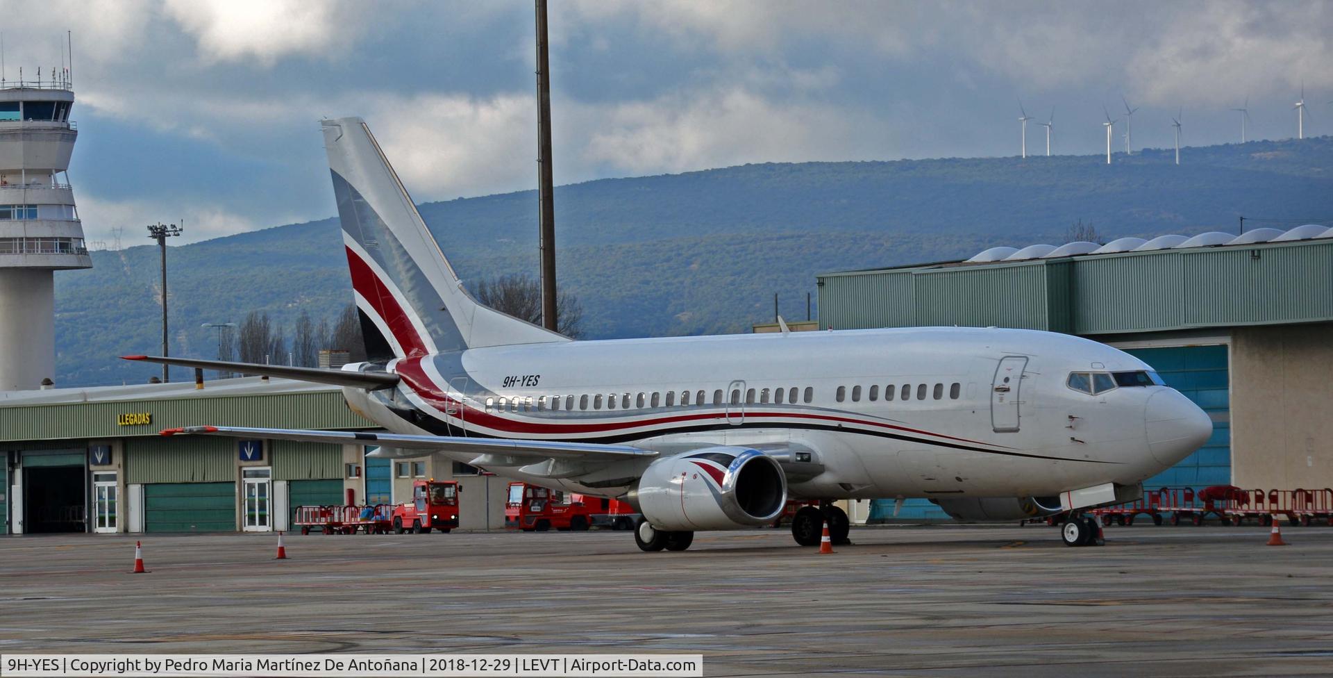 9H-YES, 1991 Boeing 737-5Q8 C/N 25167, Foronda - Vitoria-Gasteiz - Euskadi - España