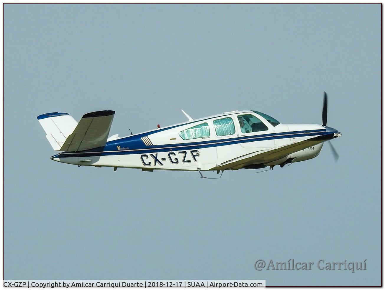 CX-GZP, 1973 Beech V35B Bonanza C/N D-9484, Take off from SUAA