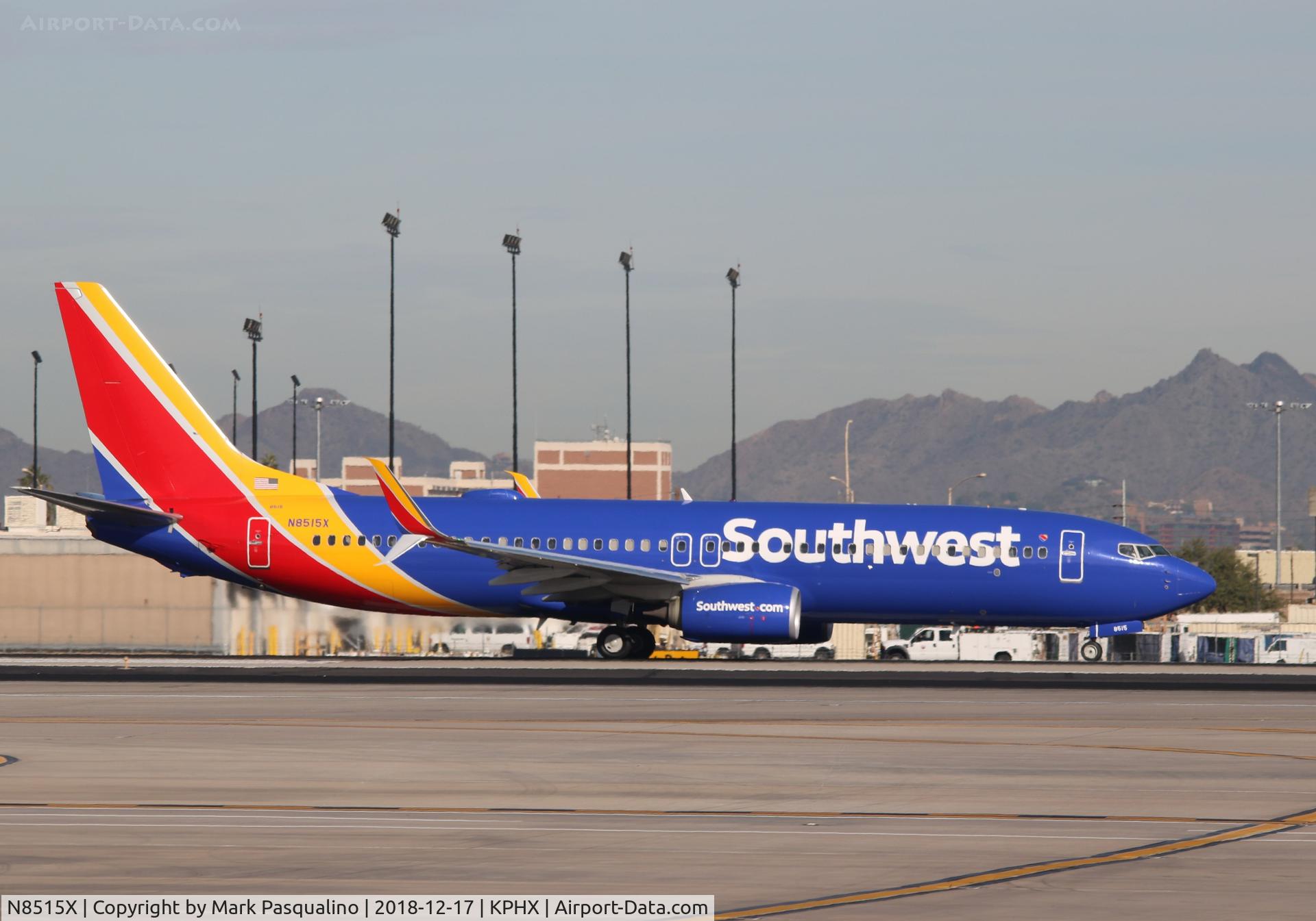 N8515X, 2016 Boeing 737-8H4 C/N 36943, Boeing 737-8H4