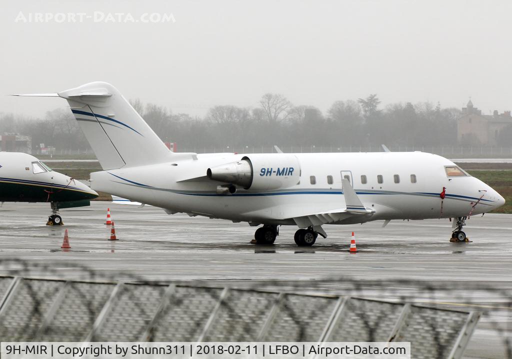 9H-MIR, 1998 Bombardier Challenger 604 (CL-600-2B16) C/N 5368, Parked at the General Aviation area...