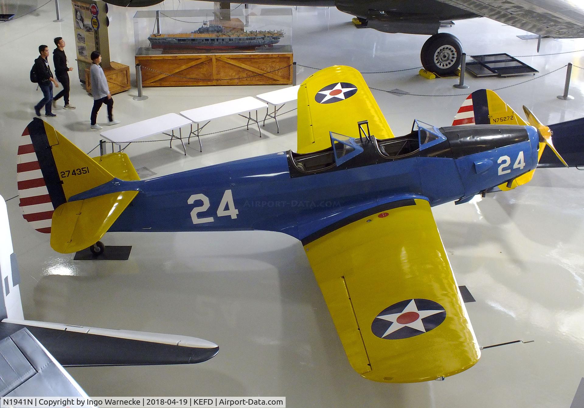 N1941N, 1941 Fairchild M-62A C/N T41-1184, Fairchild M-62A (PT-19 Cornell) at the Lone Star Flight Museum, Houston TX