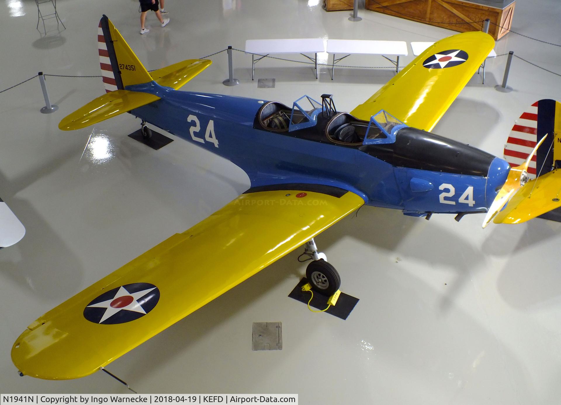 N1941N, 1941 Fairchild M-62A C/N T41-1184, Fairchild M-62A (PT-19 Cornell) at the Lone Star Flight Museum, Houston TX