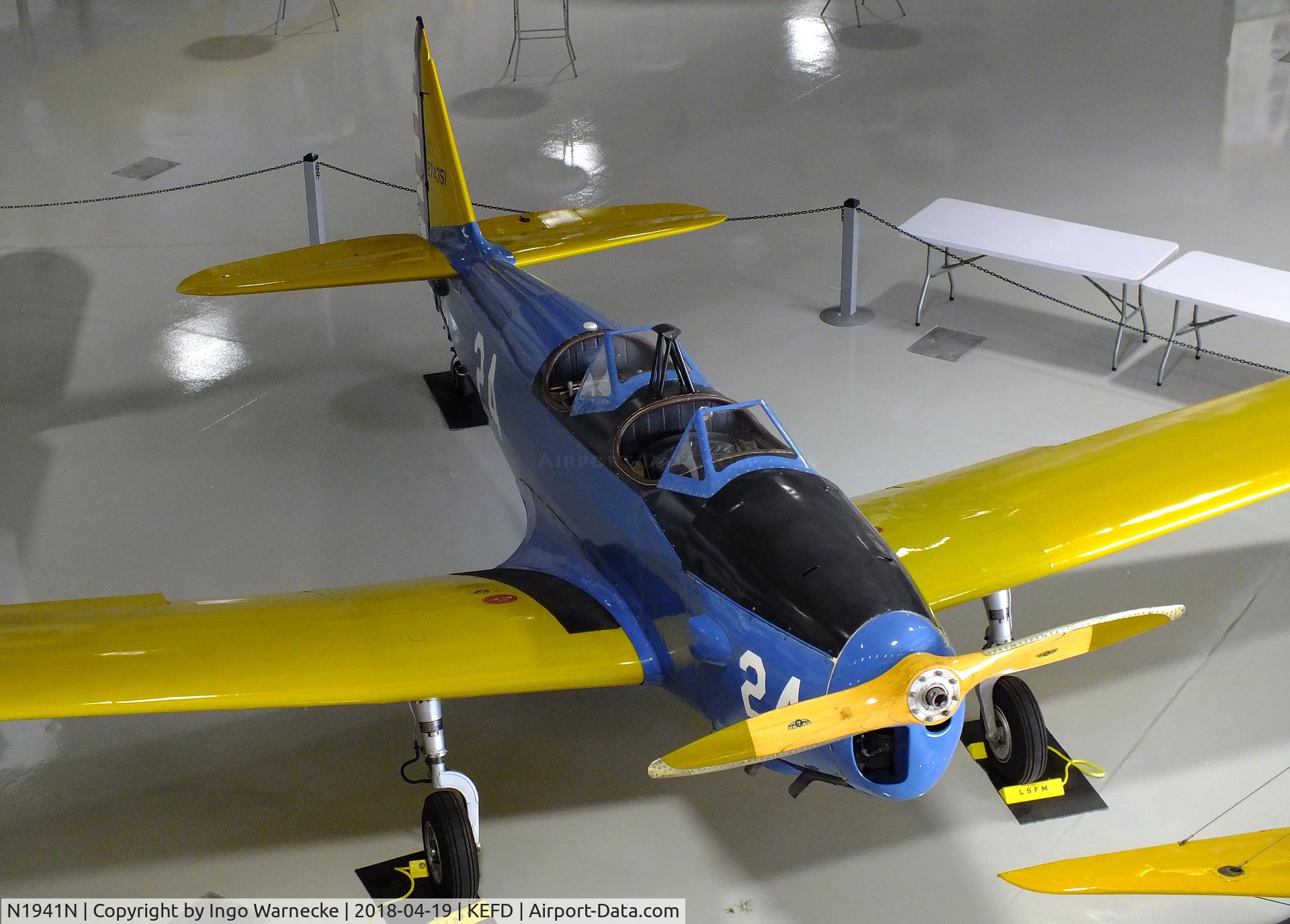 N1941N, 1941 Fairchild M-62A C/N T41-1184, Fairchild M-62A (PT-19 Cornell) at the Lone Star Flight Museum, Houston TX