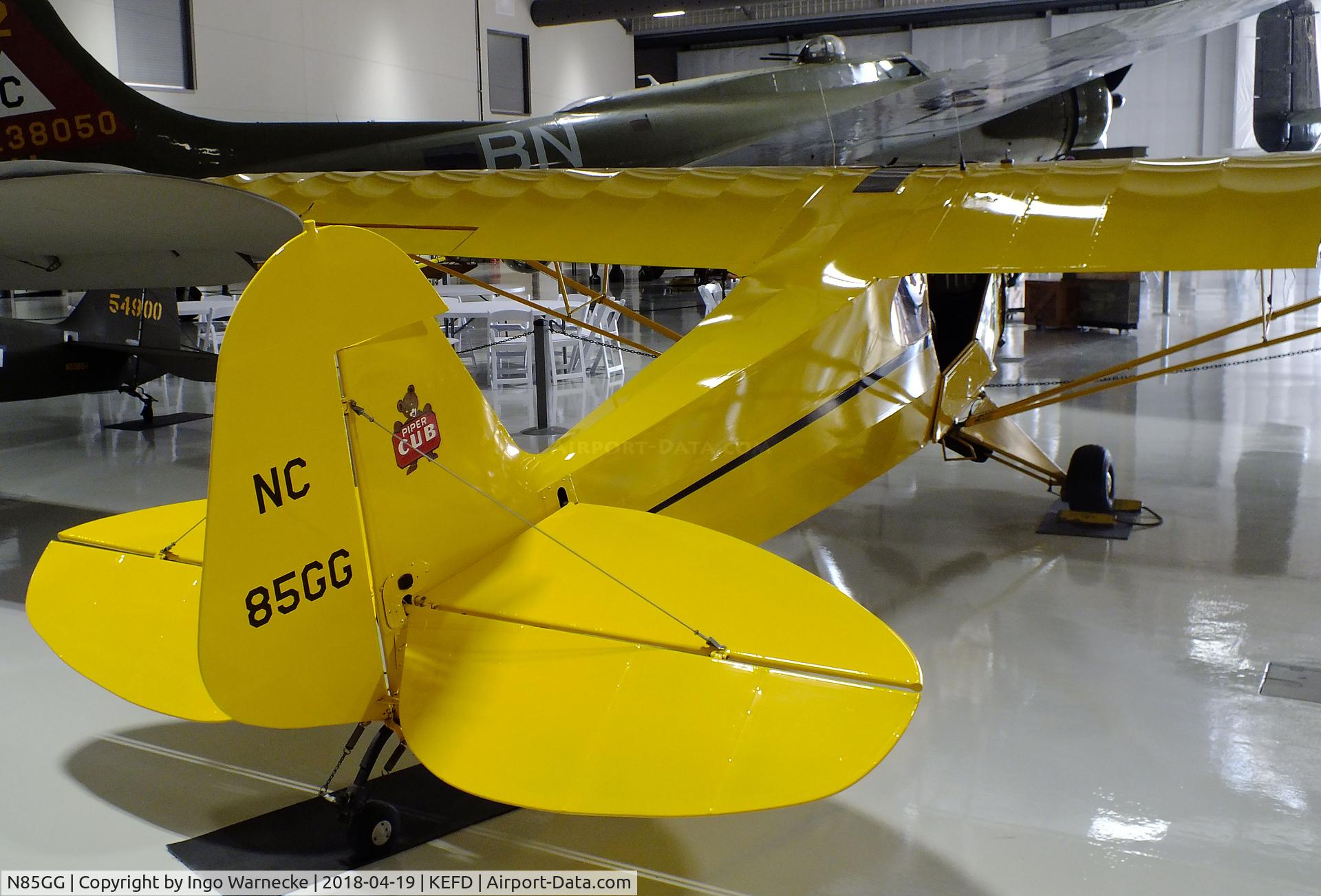 N85GG, 1940 Piper J3C-65 Cub C/N 5295, Piper J3C-65 Cub at the Lone Star Flight Museum, Houston TX