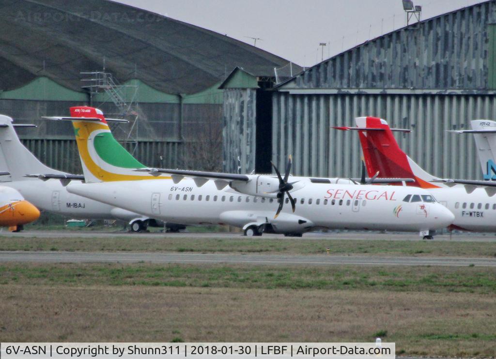 6V-ASN, 2017 ATR 72-600 C/N 1452, Parked and waiting his delivery...