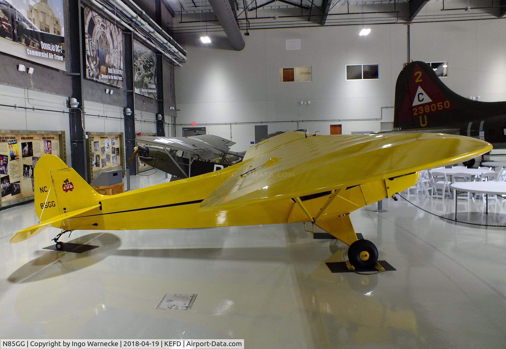 N85GG, 1940 Piper J3C-65 Cub C/N 5295, Piper J3C-65 Cub at the Lone Star Flight Museum, Houston TX