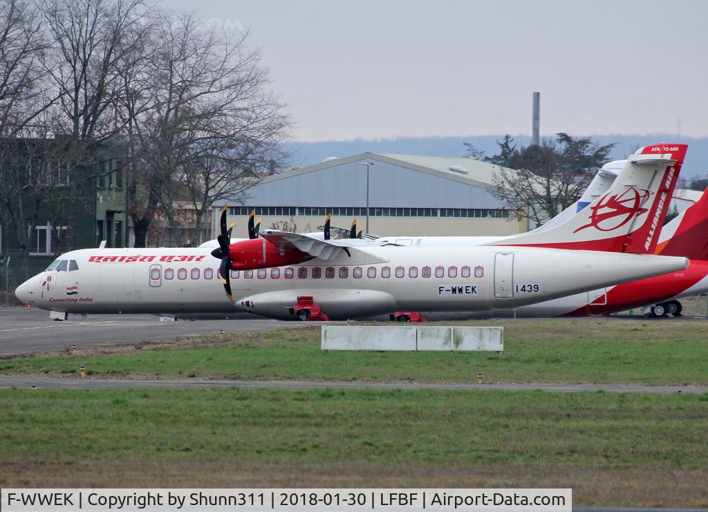 F-WWEK, 2017 ATR 72-600 C/N 1439, C/n 1439 - To be VT-RKJ