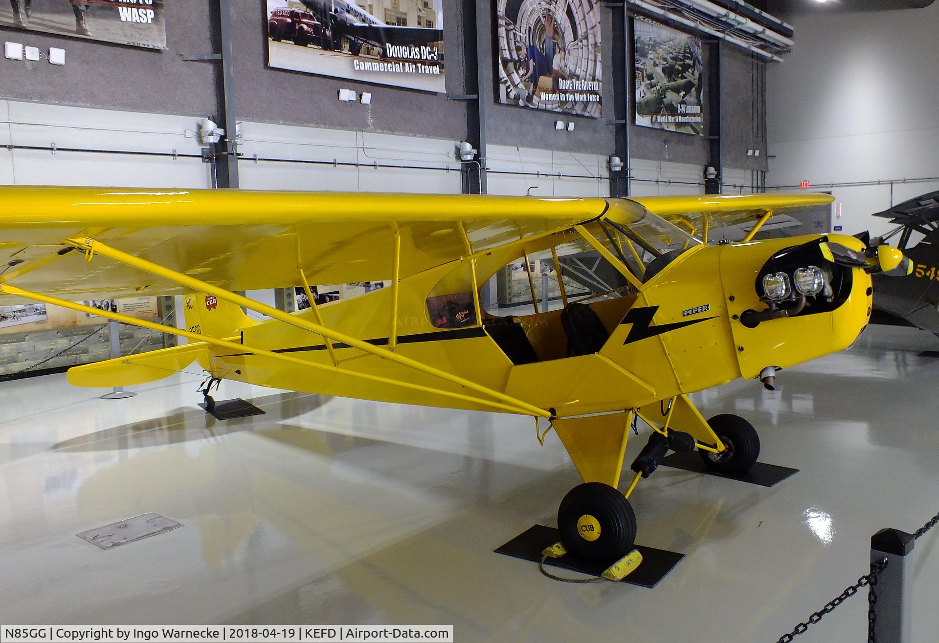 N85GG, 1940 Piper J3C-65 Cub C/N 5295, Piper J3C-65 Cub at the Lone Star Flight Museum, Houston TX