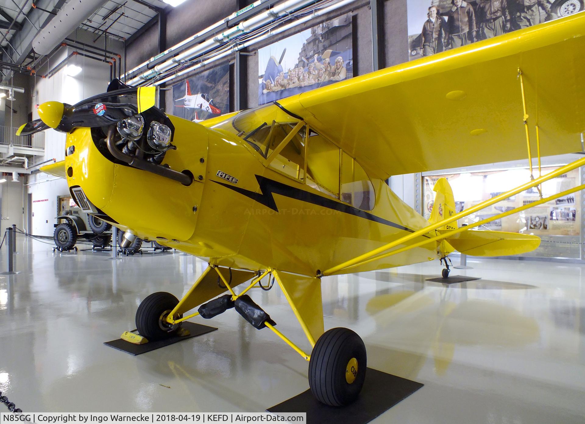 N85GG, 1940 Piper J3C-65 Cub C/N 5295, Piper J3C-65 Cub at the Lone Star Flight Museum, Houston TX