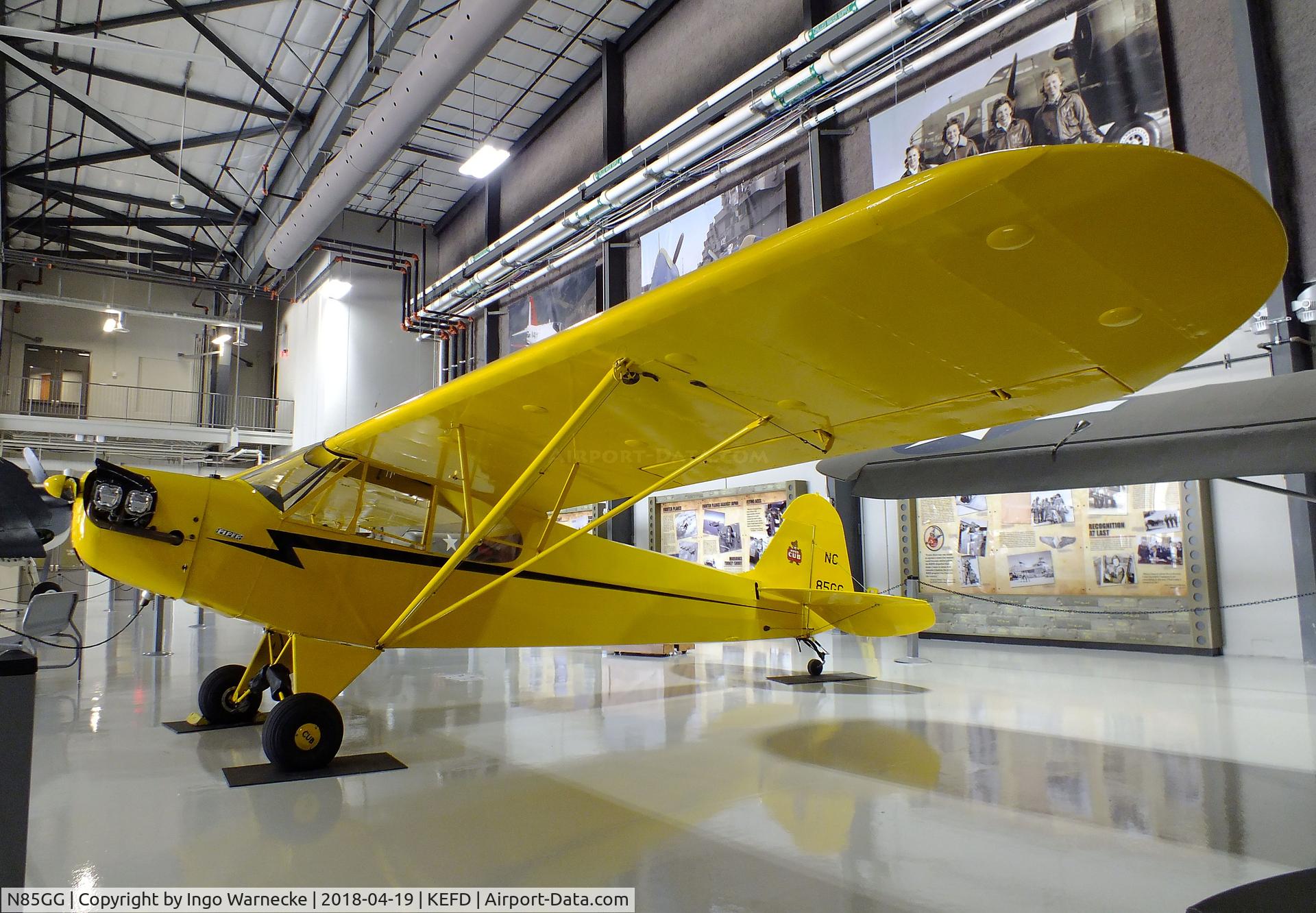 N85GG, 1940 Piper J3C-65 Cub C/N 5295, Piper J3C-65 Cub at the Lone Star Flight Museum, Houston TX