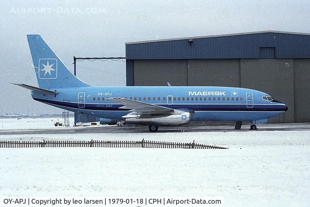 OY-APJ, 1979 Boeing 737-2L9 C/N 21685, Copenhagen 18.1.1979