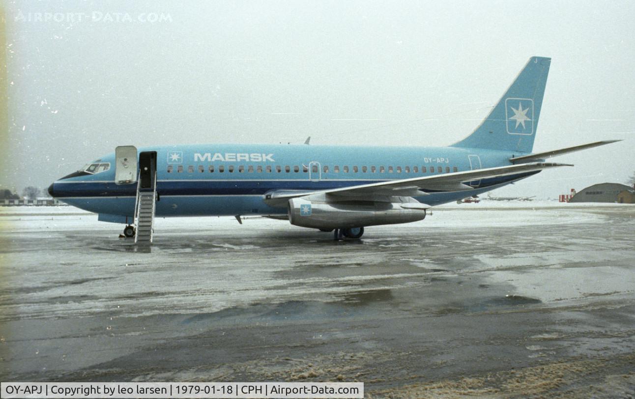 OY-APJ, 1979 Boeing 737-2L9 C/N 21685, Copenhagen 18.1.1979